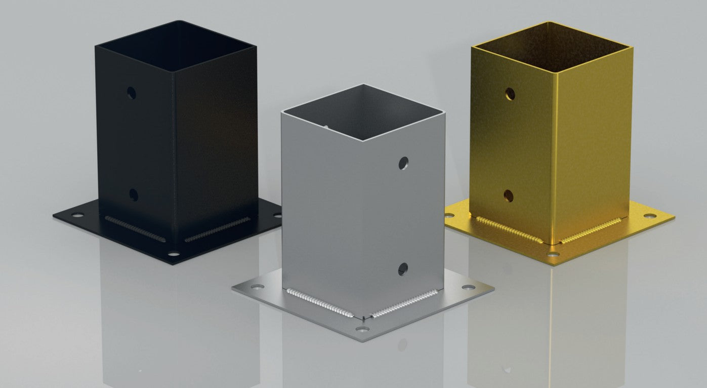 DOMAX PSP zaskrutkovacia pätka stĺpika so štvorcovou základňou ukážka1