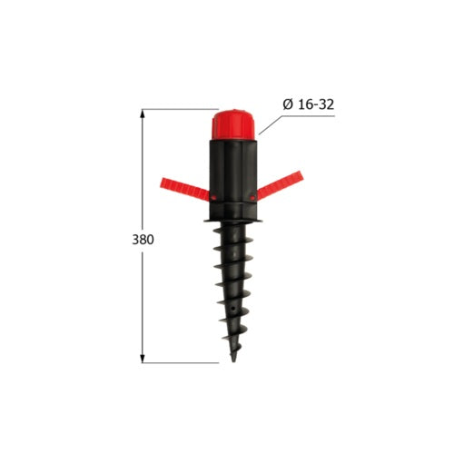 DOMAX PWA zaskrutkovacia slnečníková pätka rozmer