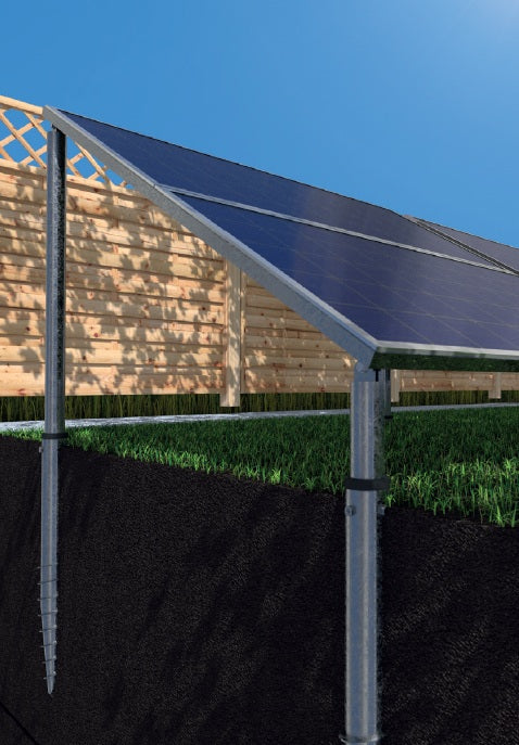 DOMAX PWG zemná zaskrutkovacia ťažká pätka stĺpika bez doplnkov montáž