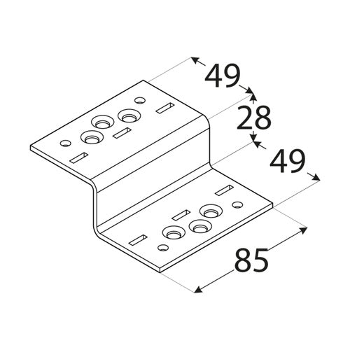 DOMAX SD spojka na stavbu pergol a hojdačiek rozmer