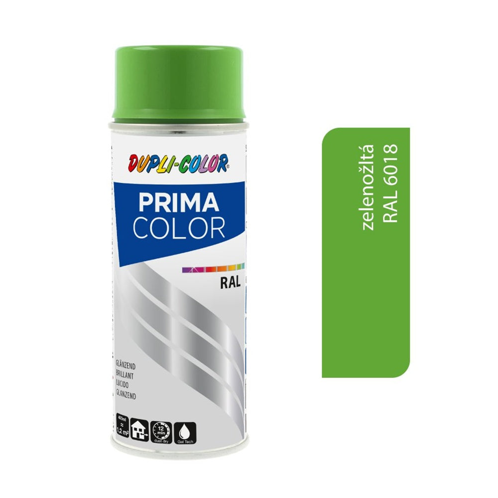DUPLI COLOR Prima Akrylová farba v spreji RAL 6018 Zelenožltá