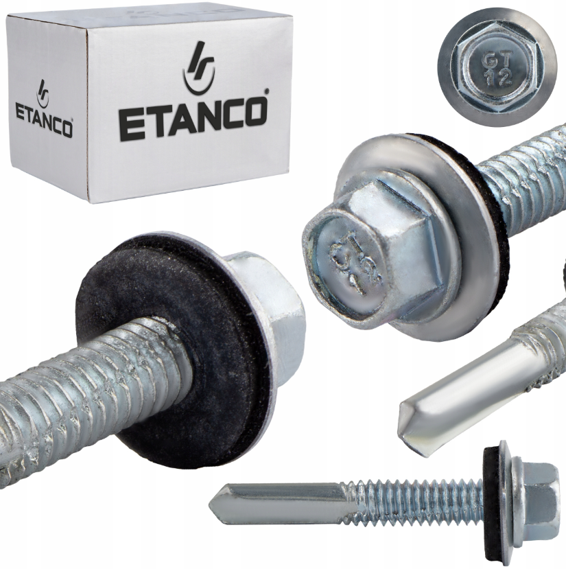 ETANCO GT 12 Ø5,5 mm skrutka na upevňovanie plechov s podložkou Z14