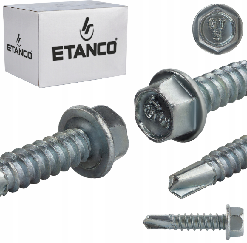 ETANCO GT 5 Ø5,5 mm skrutka na upevňovanie plechov bez podložky