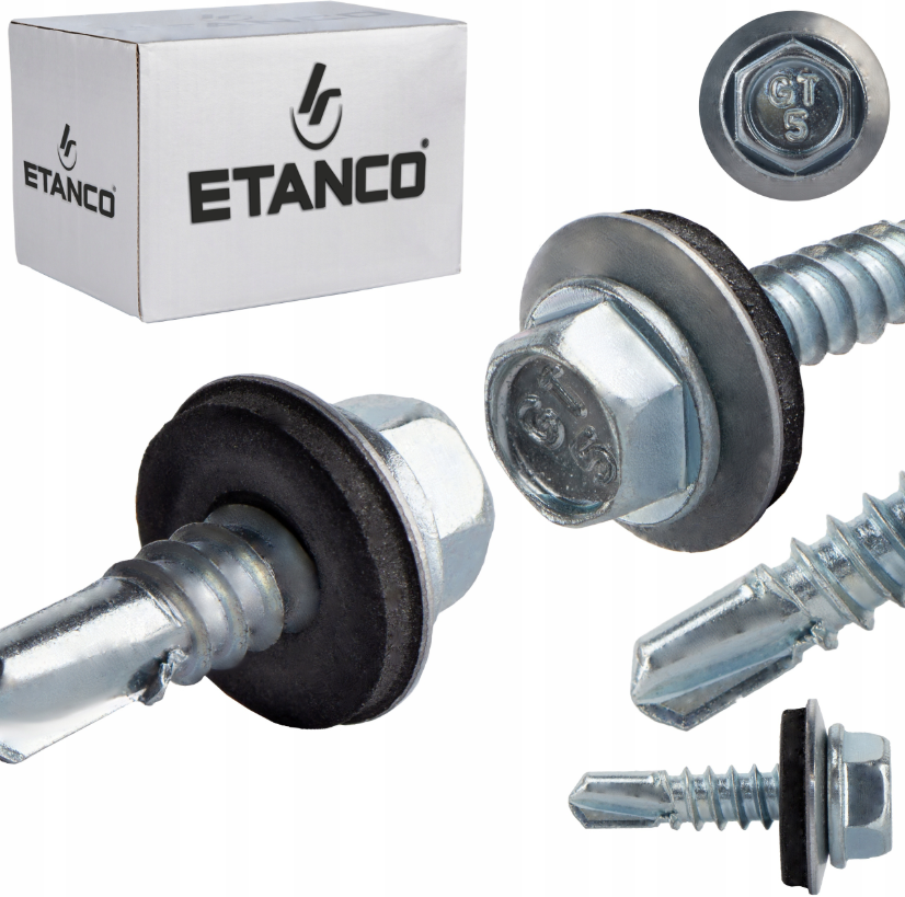 ETANCO GT 5 Ø5,5 mm skrutka na upevňovanie plechov s podložkou Z14