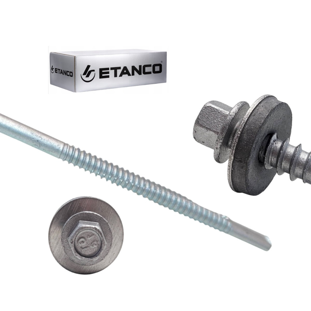ETANCO GTR 16 SP Ø6,3 / 7,0 mm skrutka na upevnenie sendvičových panelov s podložkou A19