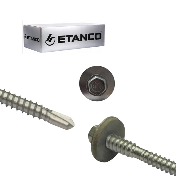 ETANCO GTR 6 SP Ø5,5 / 6,3 mm skrutka na upevnenie sendvičových panelov s podložkou A19