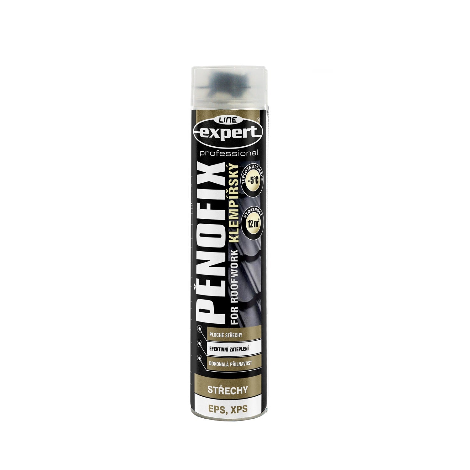 EXPERT LINE PIANOFIX klampiarske PUR lepidlo na strechy 750 ml