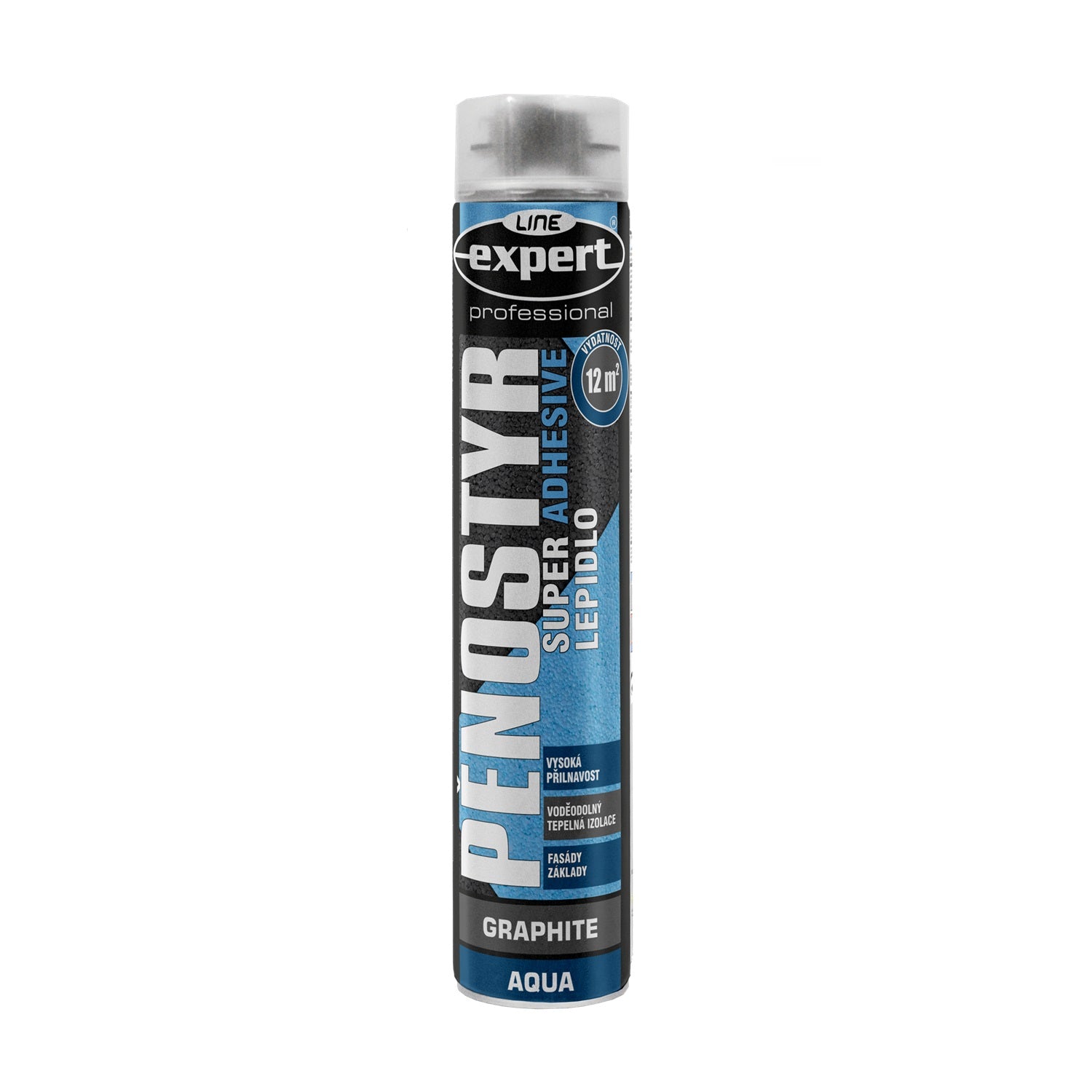 EXPERT LINE PIANOSTYR SUPER ADHESIVE GRAPHITE AQUA PUR lepidlo na polystyrén 750 ml
