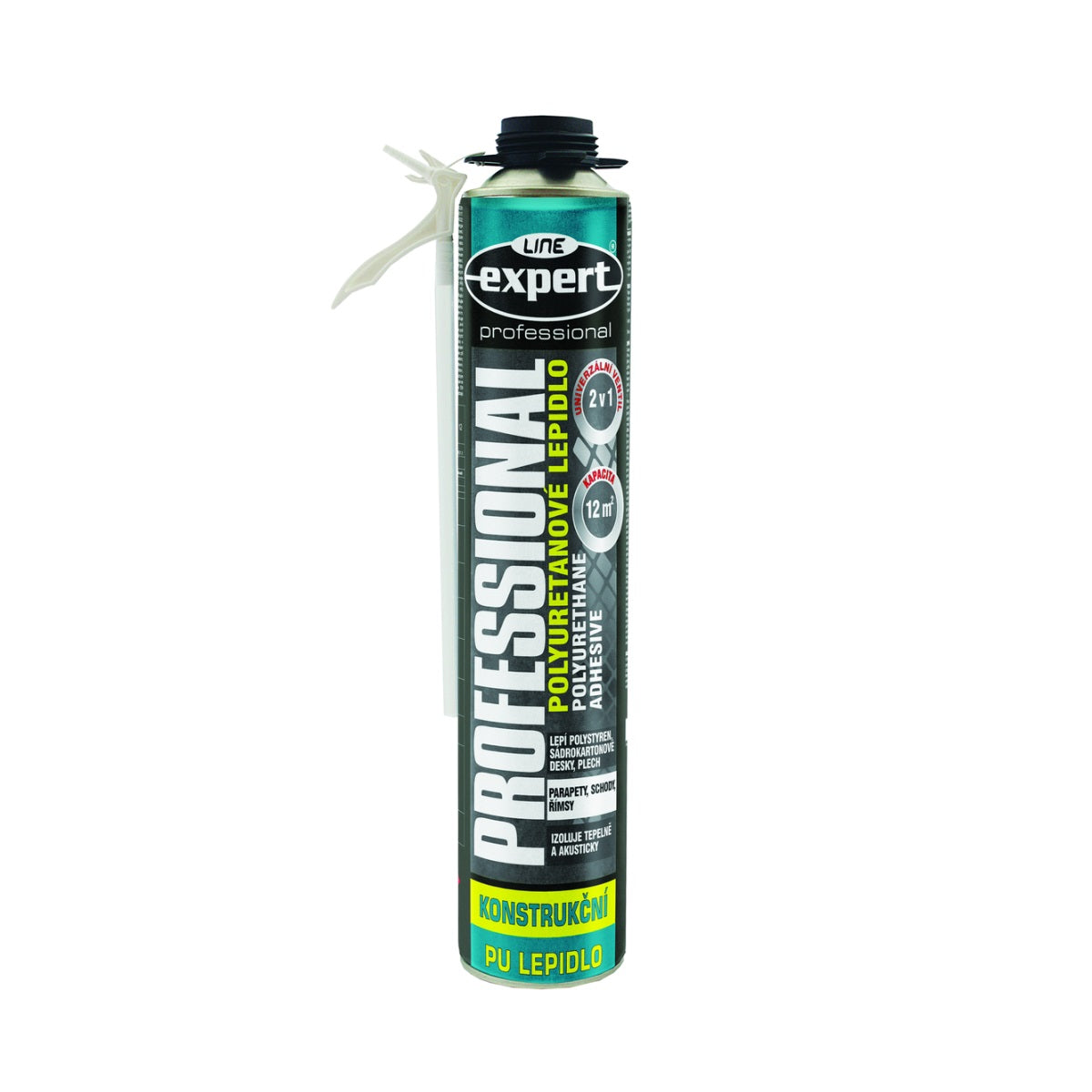 EXPERT LINE PROFESSIONAL 2 v 1 stavebné PUR lepidlo 750 ml