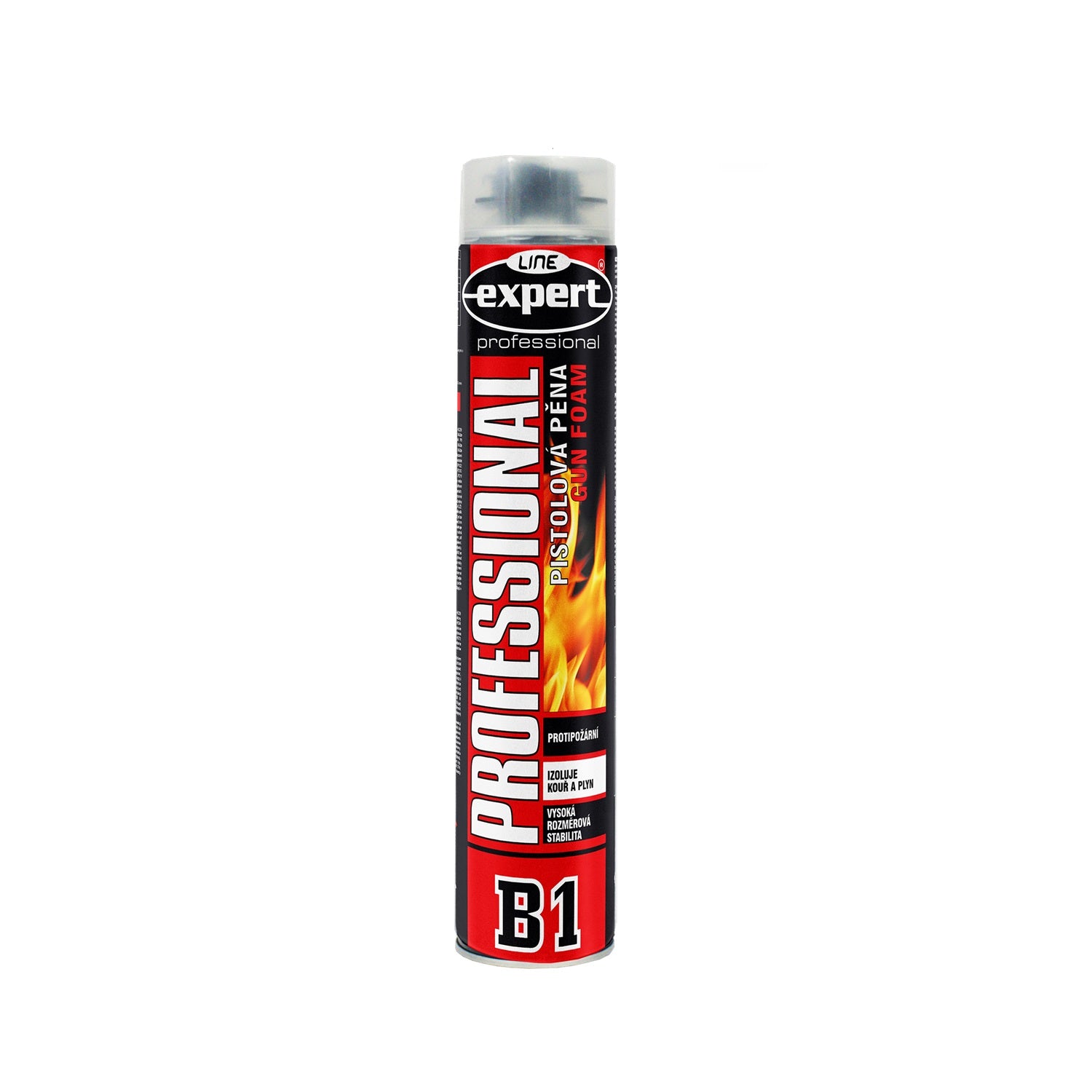EXPERT LINE PROFESSIONAL GUN FOAM B1 montážna PUR pena pištoľová 750 ml