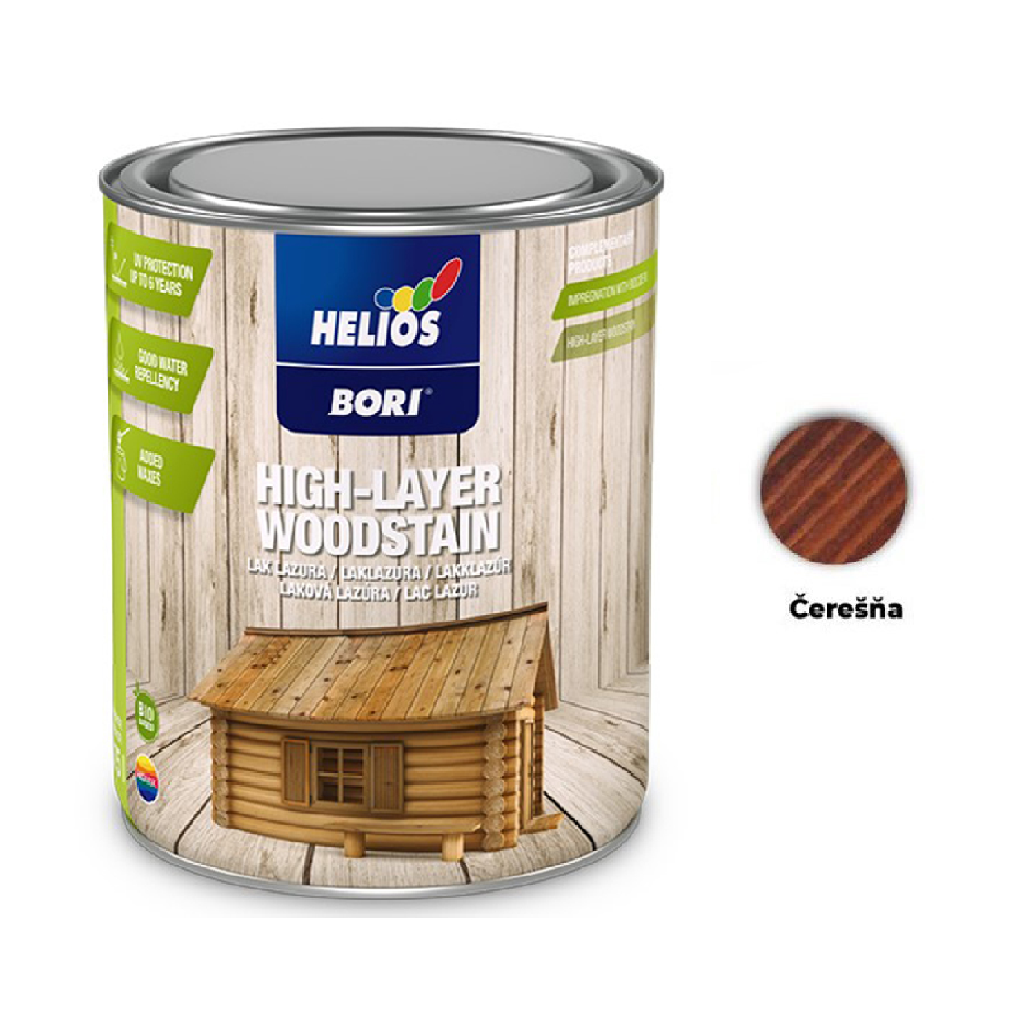 HELIOS BORI Laková lazúra na drevo - čerešňa