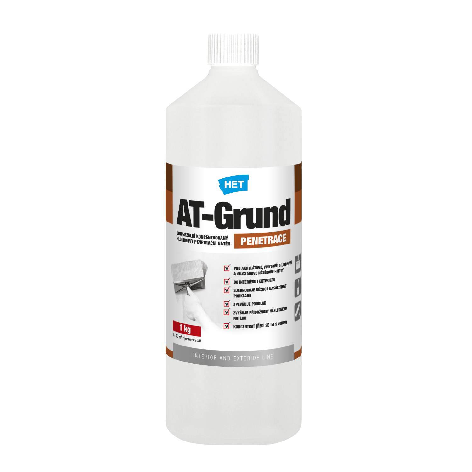 HET AT-Grund univerzálny koncentrovaný hĺbkový penetračný náter - 1 kg