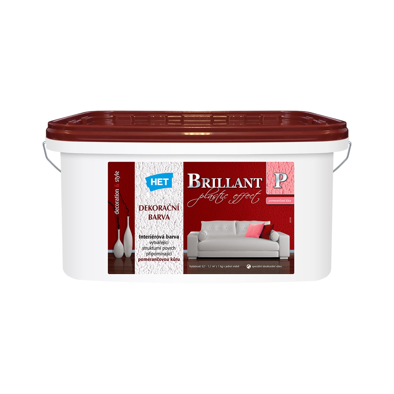 HET BRILLANT P biela interiérová disperzná akrylátová farba na stenu 15 kg