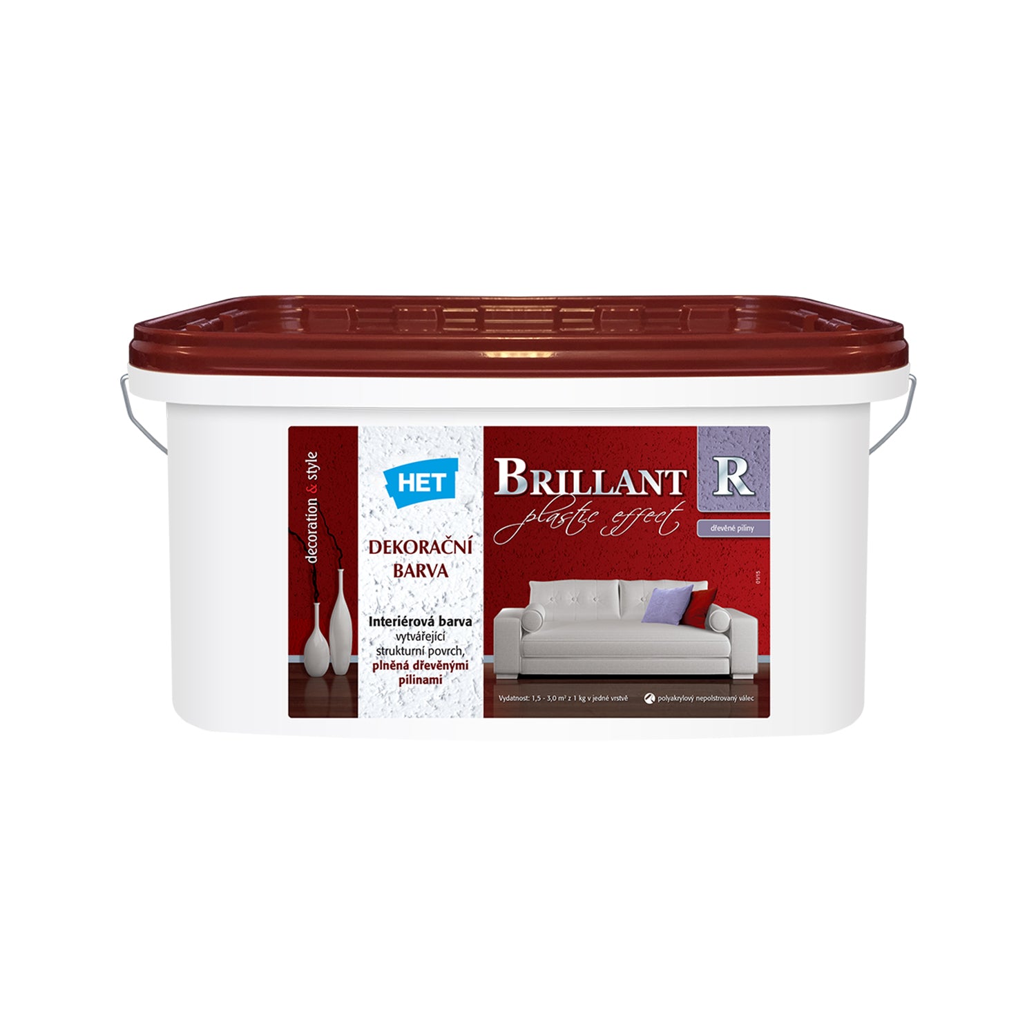 HET BRILLANT R biela interiérová disperzná akrylátová farba na stenu 15 kg