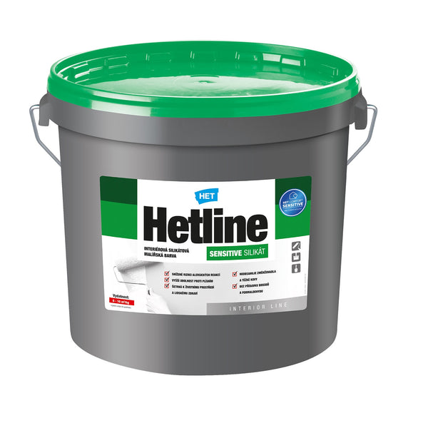 HET Hetline SENSITIVE SILIKÁT biela silikátová interiérová farba na stenu 20 kg