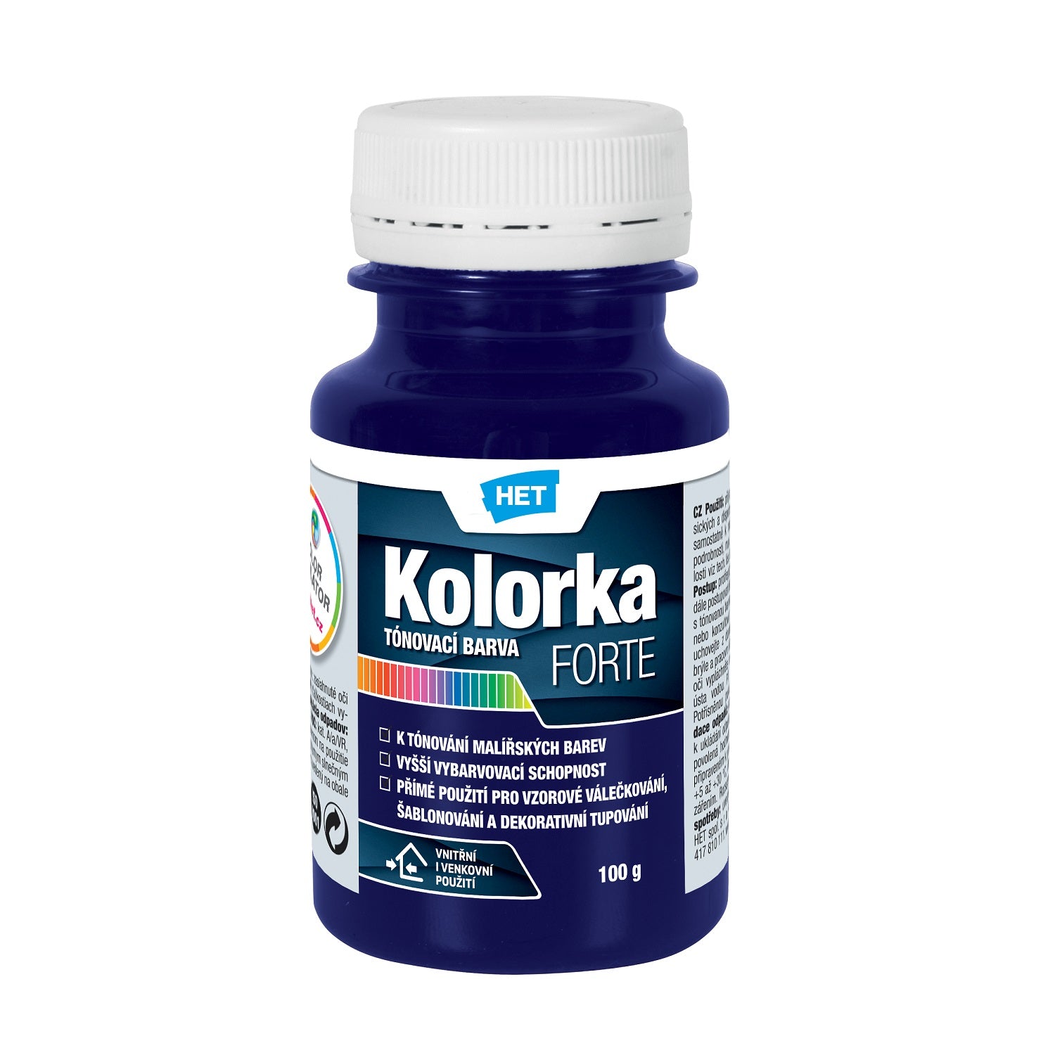 HET KOLORKA FORTE Akrylátová tónovacia farba KF 0426 - modrá 100 g