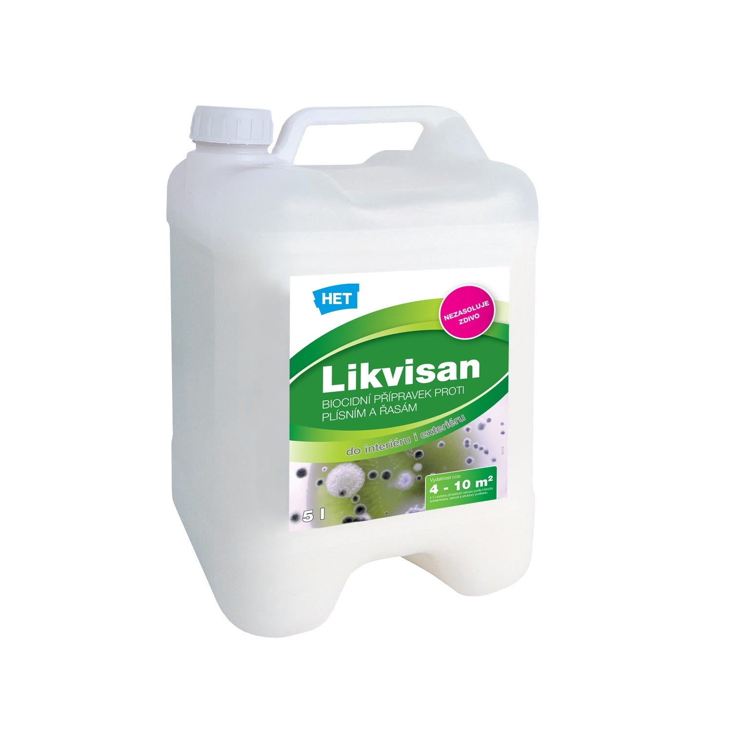 HET Likvisan biocídny prípravok proti plesniam a riasam 5 l