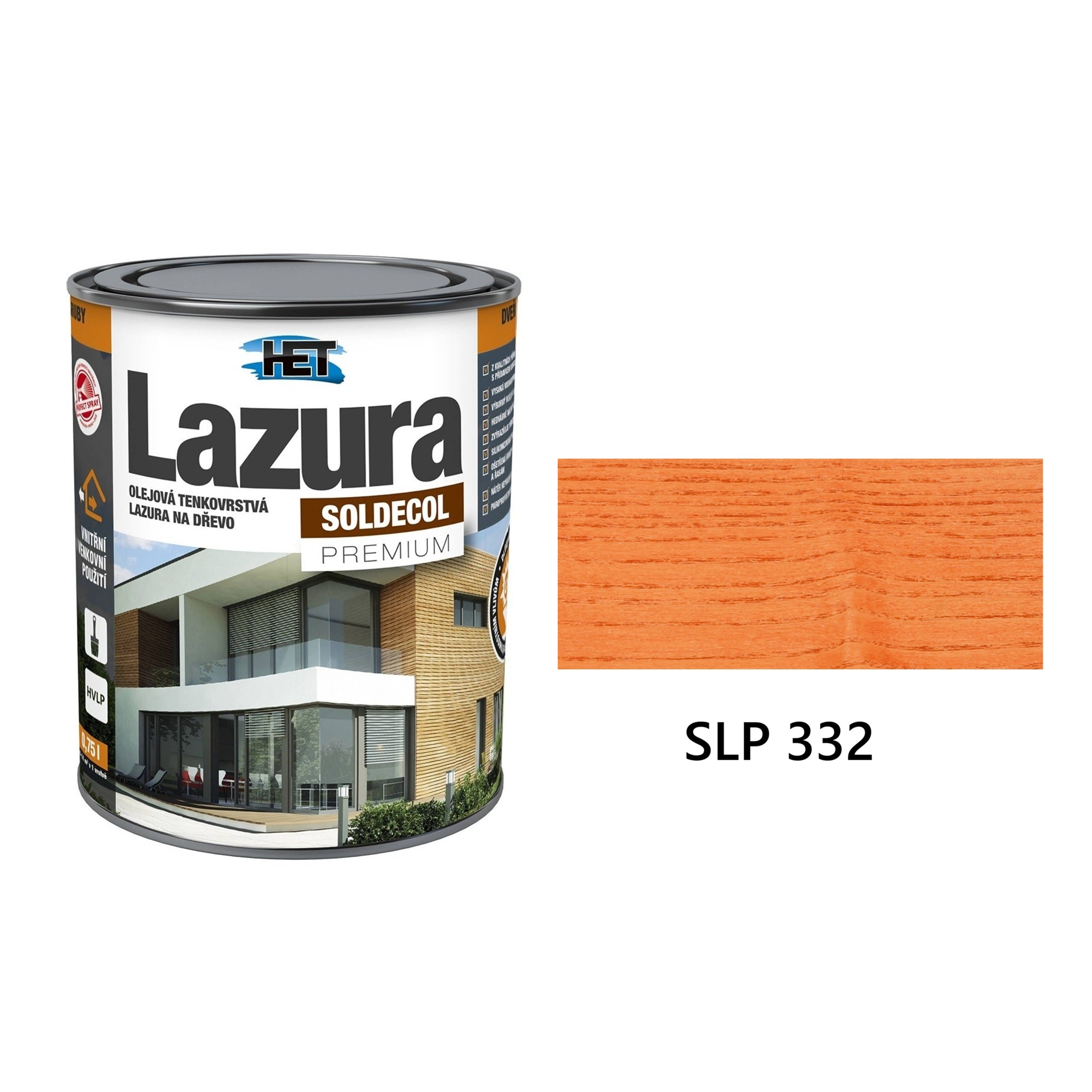 HET SOLDECOL Lazúra PREMIUM tenkovrstvá lazúra na drevo SLP 332