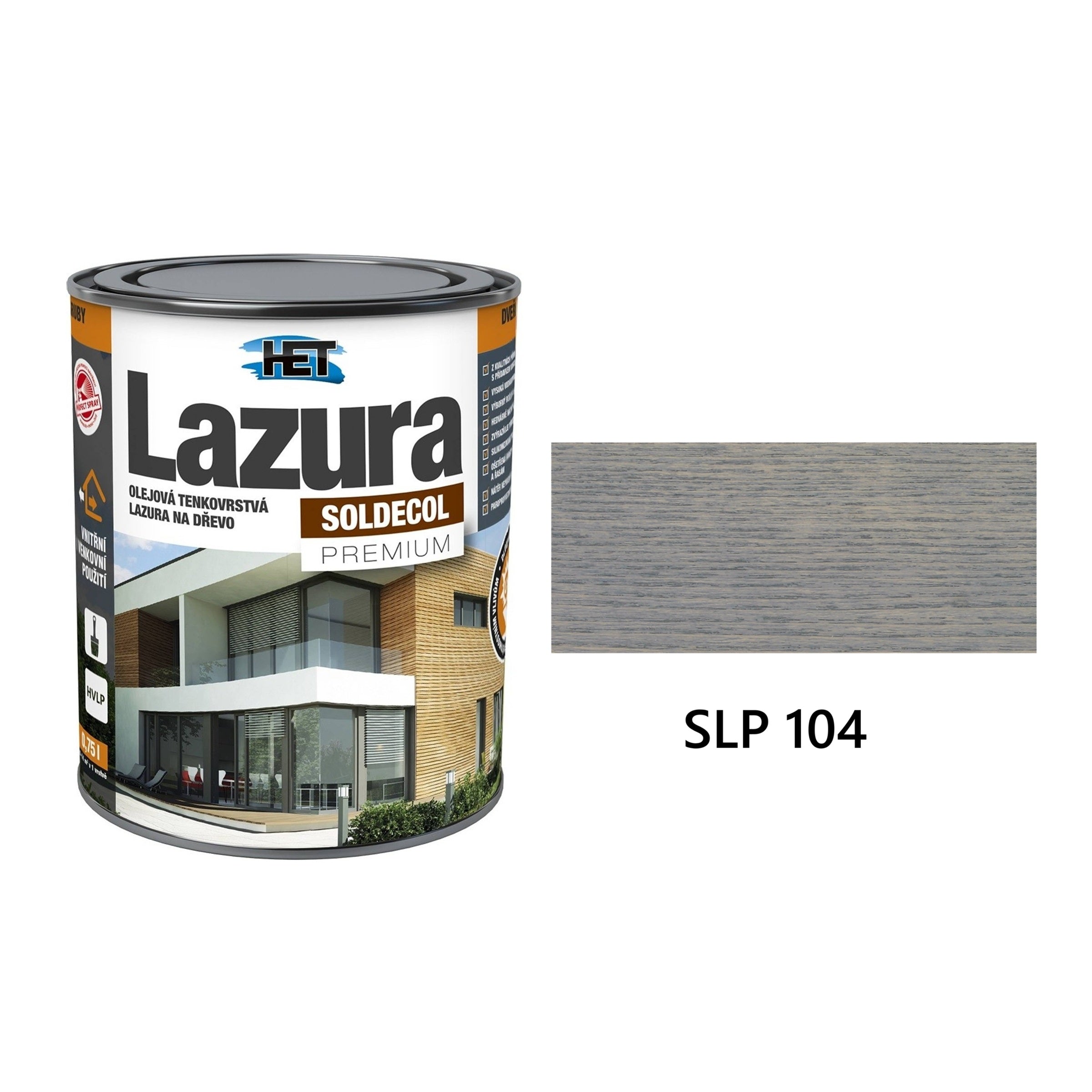 HET SOLDECOL Lazúra PREMIUM tenkovrstvá lazúra na drevo SLP 104