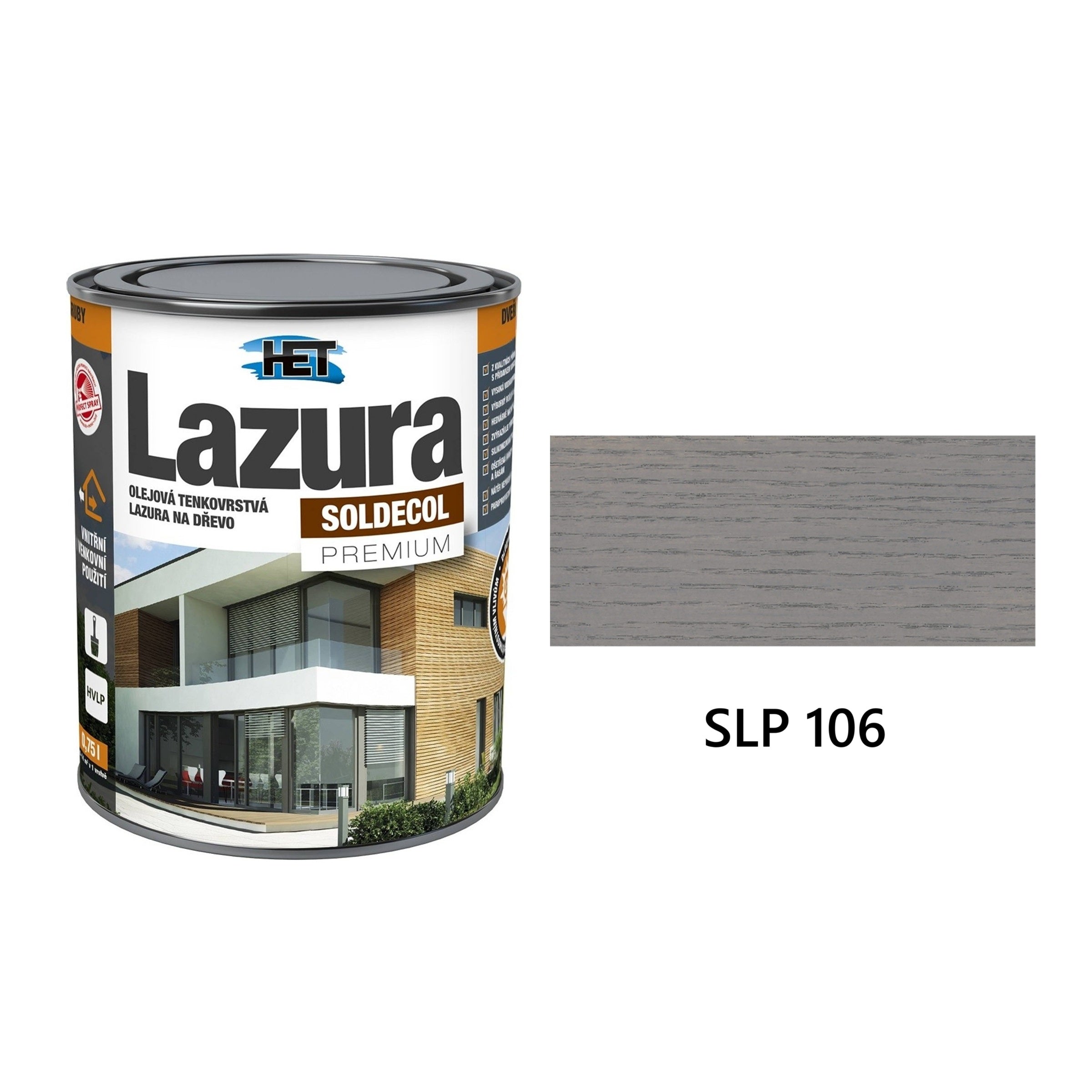HET SOLDECOL Lazúra PREMIUM tenkovrstvá lazúra na drevo SLP 106