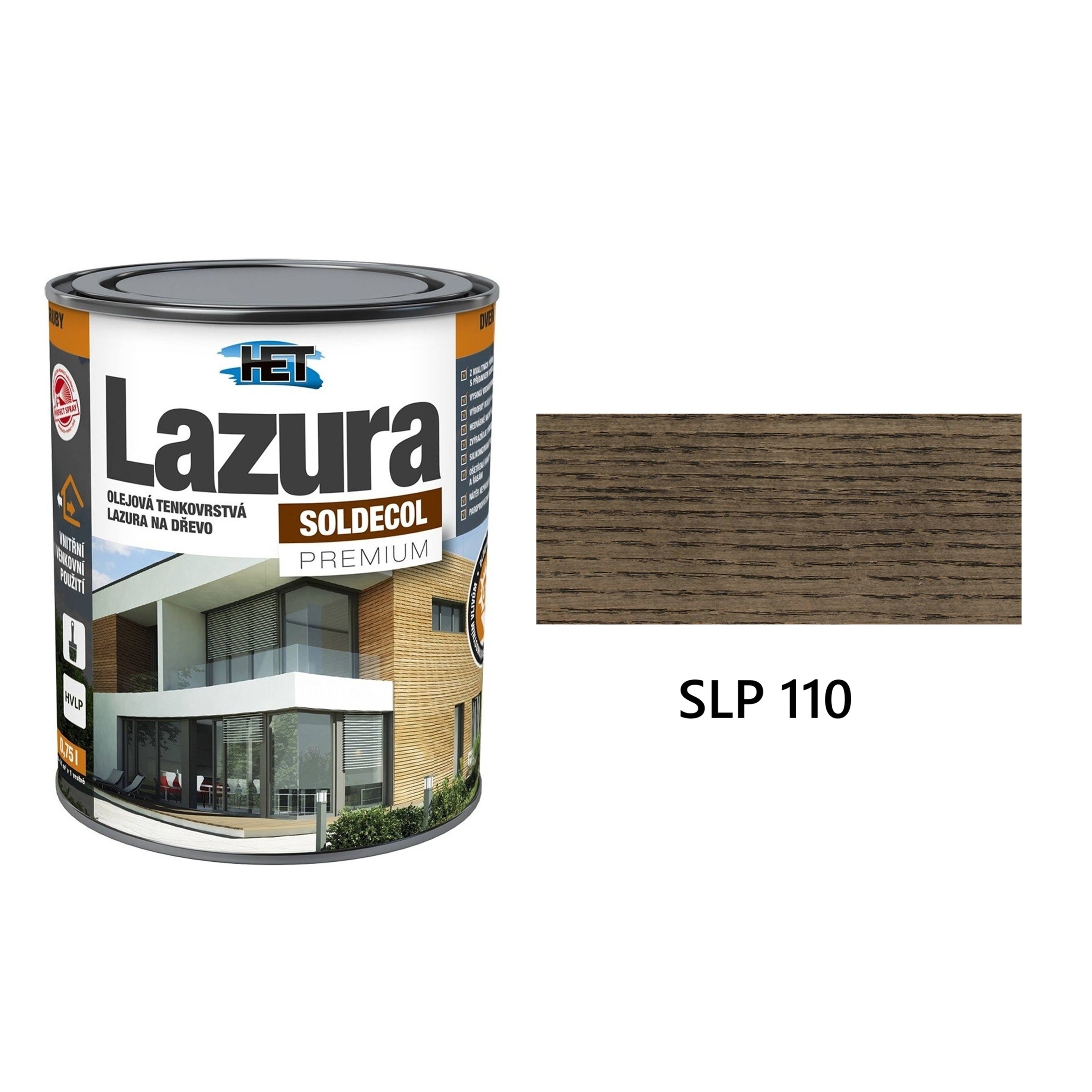 HET SOLDECOL Lazúra PREMIUM tenkovrstvá lazúra na drevo SLP 110