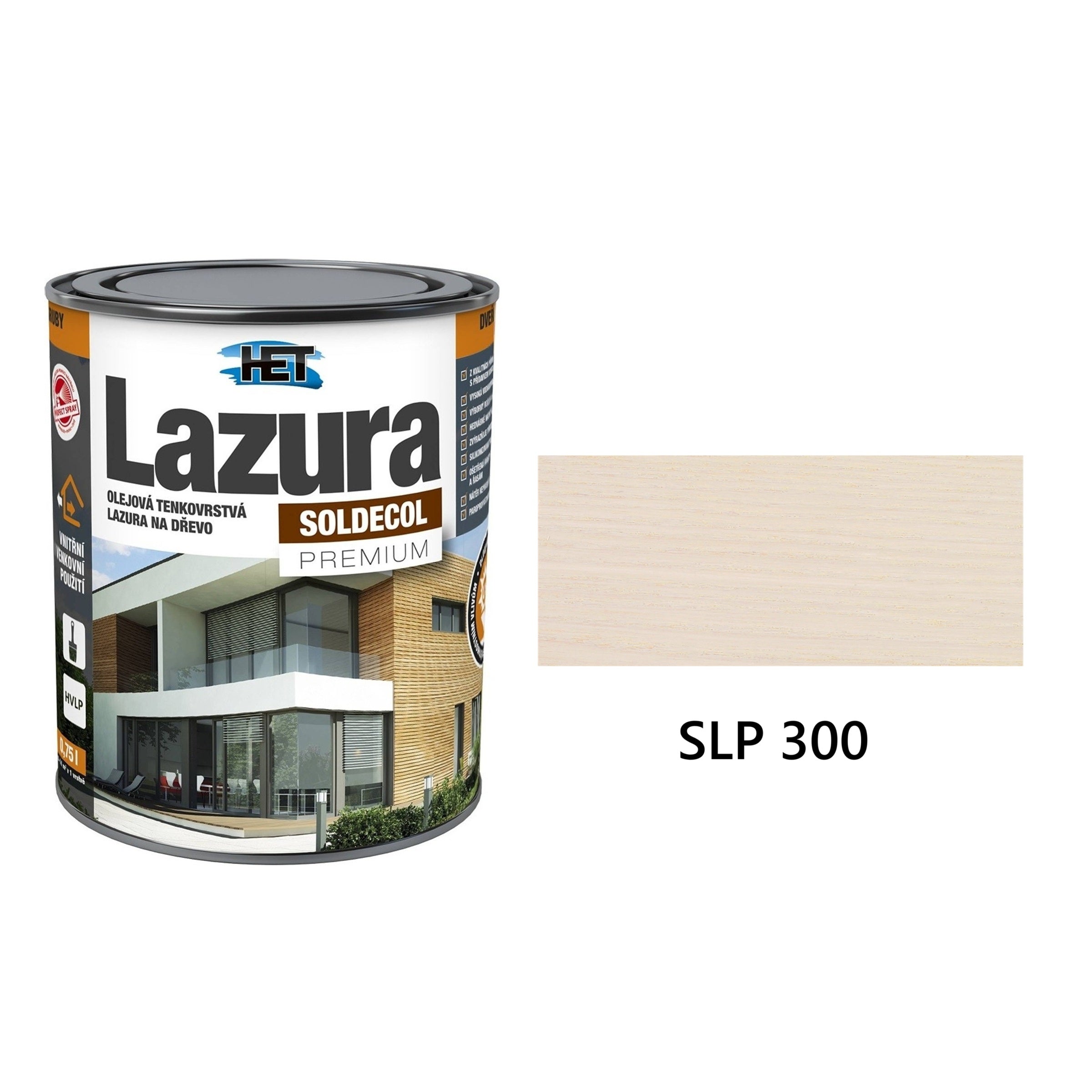 HET SOLDECOL Lazúra PREMIUM tenkovrstvá lazúra na drevo SLP 300