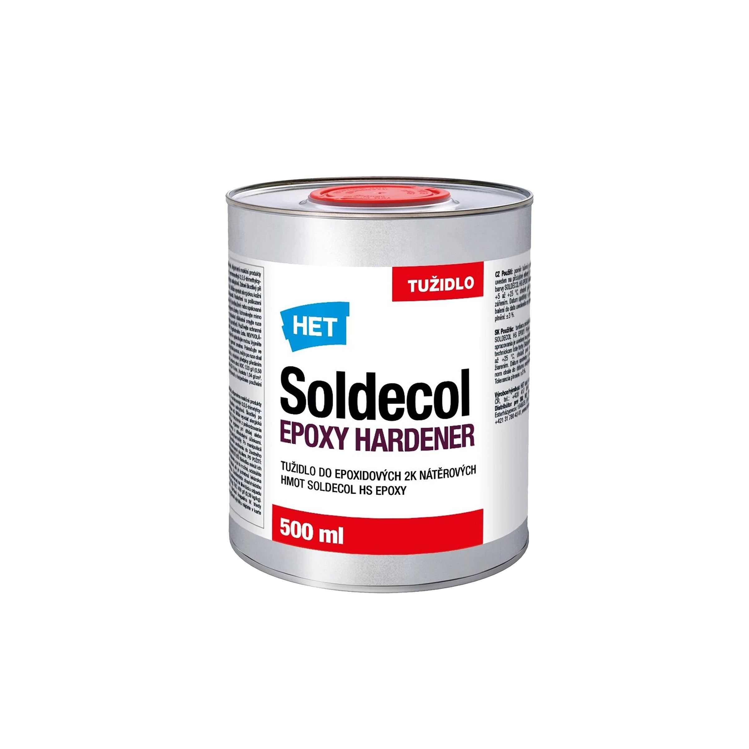 HET Soldecol EPOXY HARDENER tužidlo do epoxidových náterových hmôt 500 ml