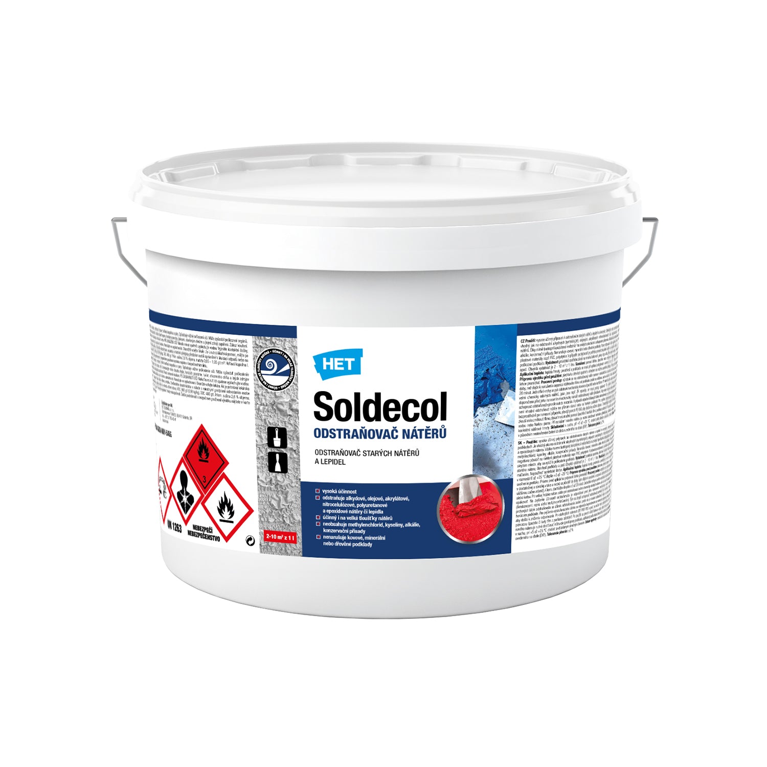 HET Soldecol odstraňovač starých náterov a lepidiel 5 l