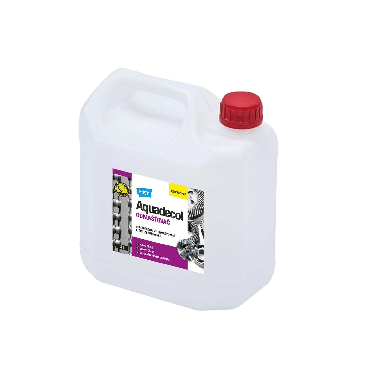 HET AQUADECOL odmasťovač koncentrát 3 l