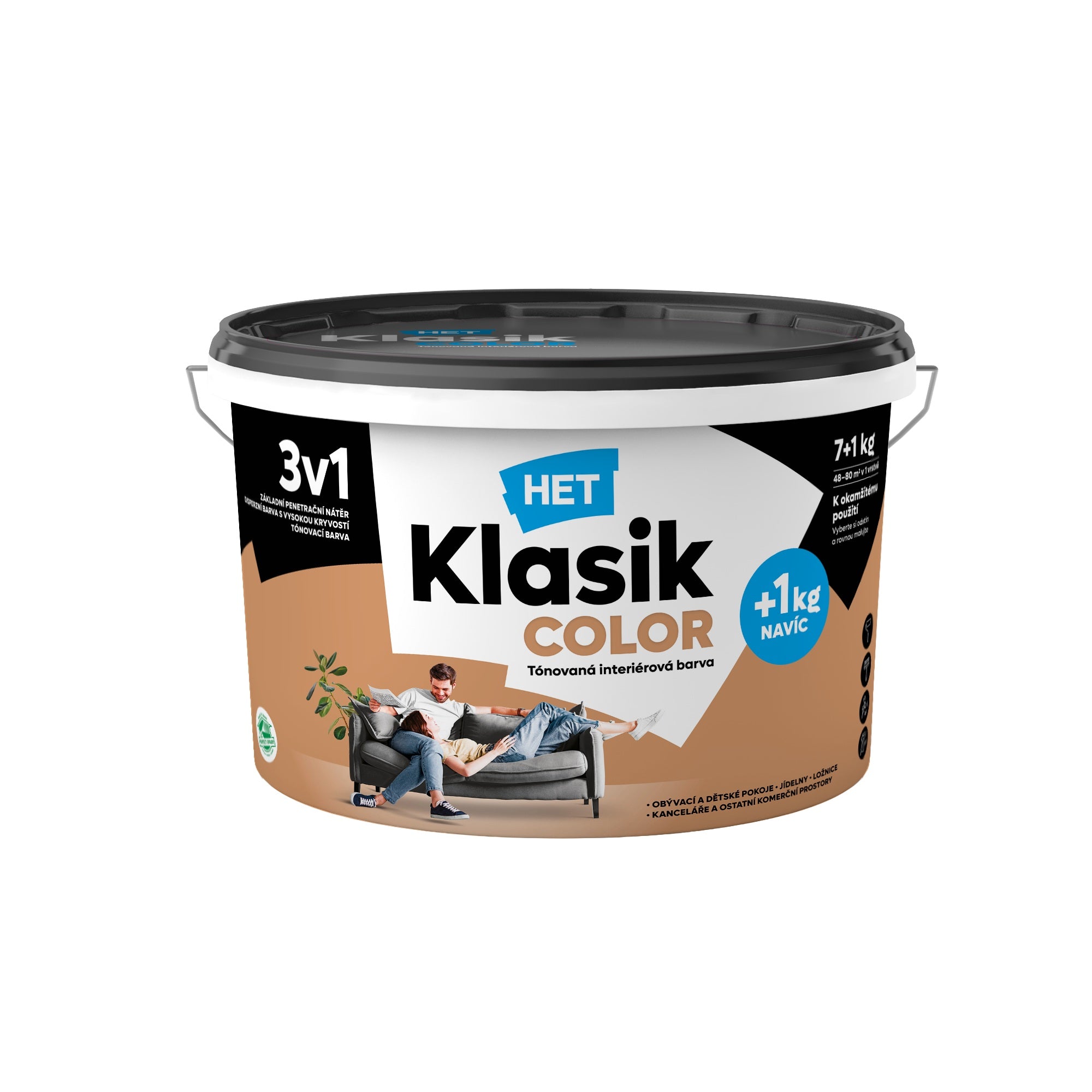 HET Klasik COLOR tónovaná interiérová akrylátová disperzná farba na stenu_7+1kg_0288