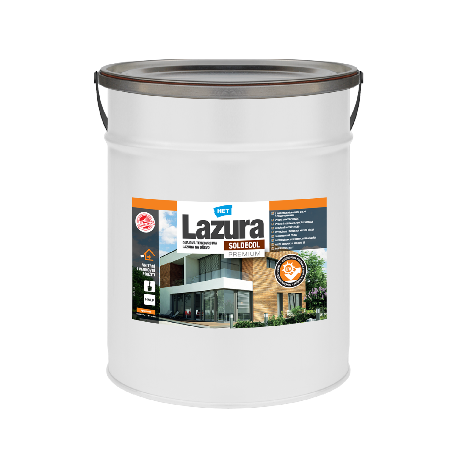 HET SOLDECOL Lazúra PREMIUM tenkovrstvá lazúra na drevo 5 l
