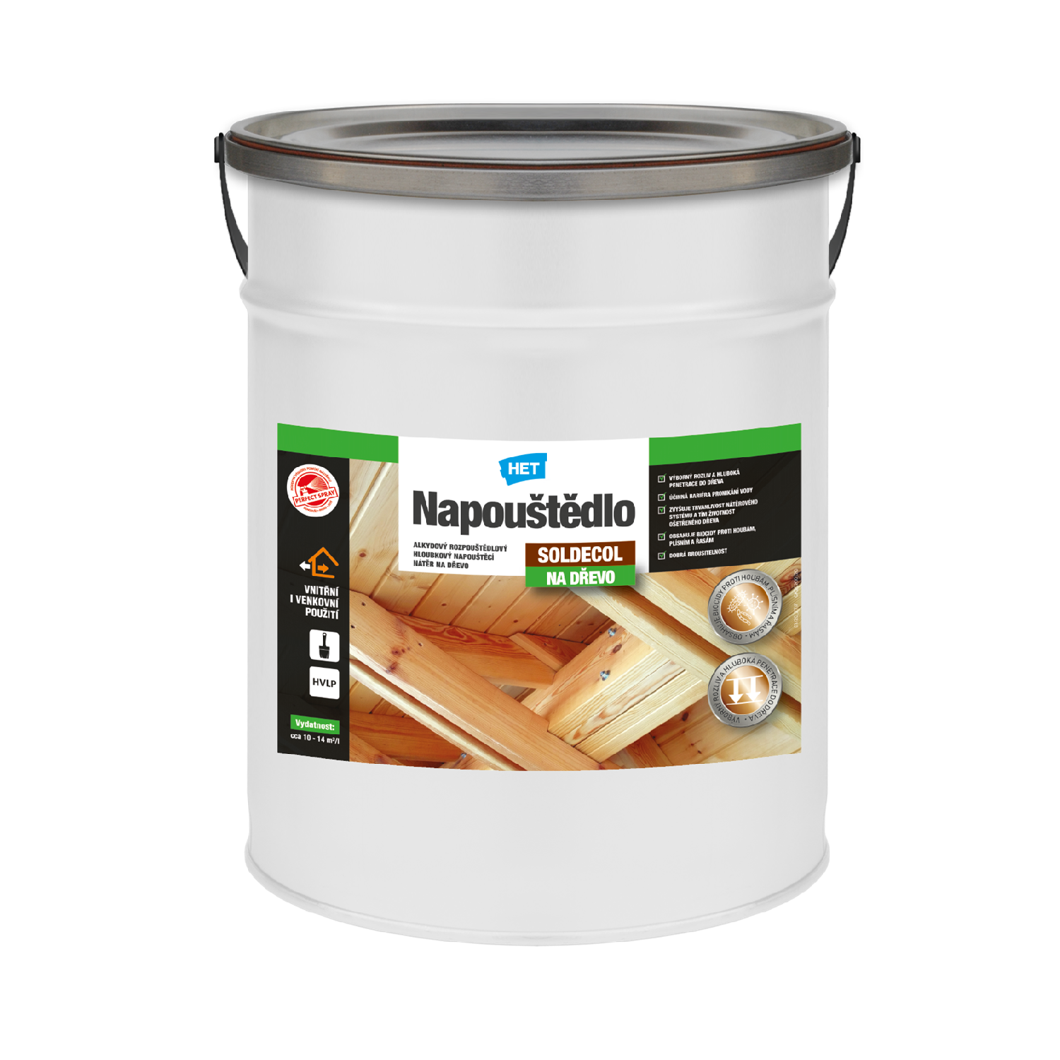 HET SOLDECOL Napúšťadlo na drevo 2,5 l