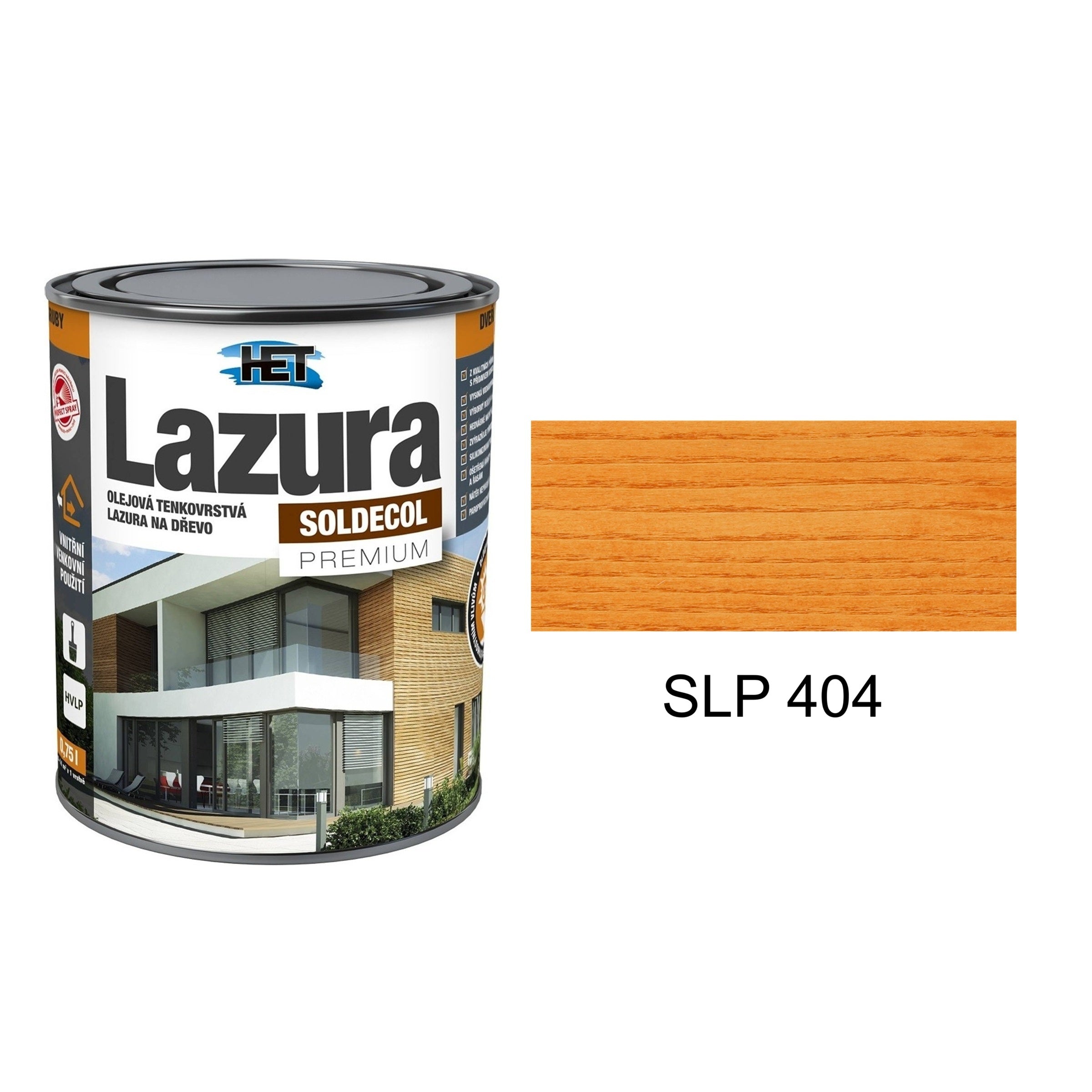 HET SOLDECOL Lazúra PREMIUM SLP 404