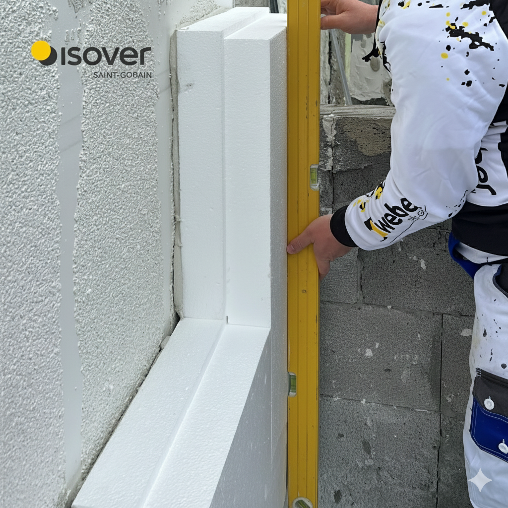 Isover EPS 200S λ 0,033 strešný a podlahový polystyrén biely 1000x500mm (balenie) - aplikácia