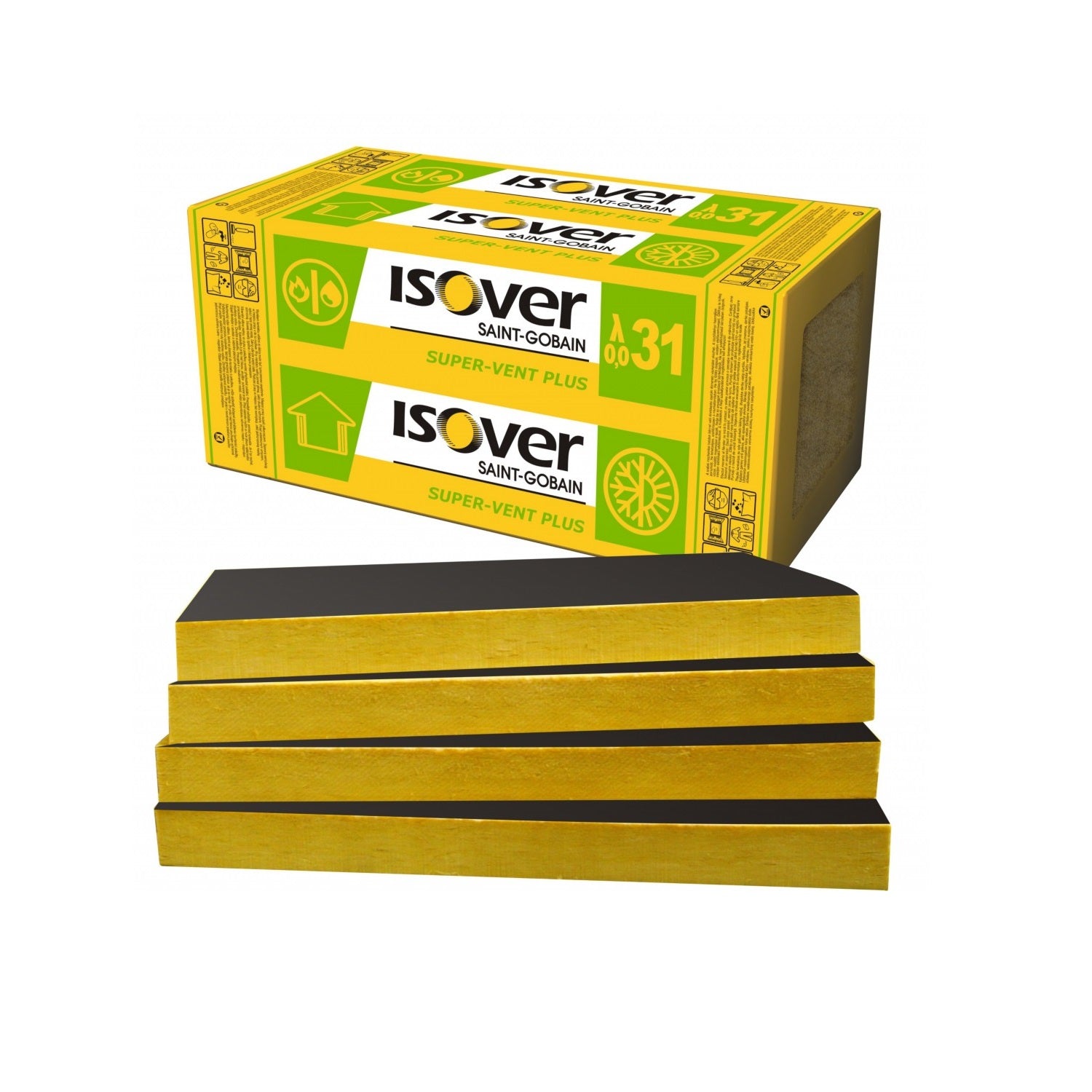 Isover SUPER-VENT PLUS λ 0,031 izolačné fasádne dosky tepelná izolácia