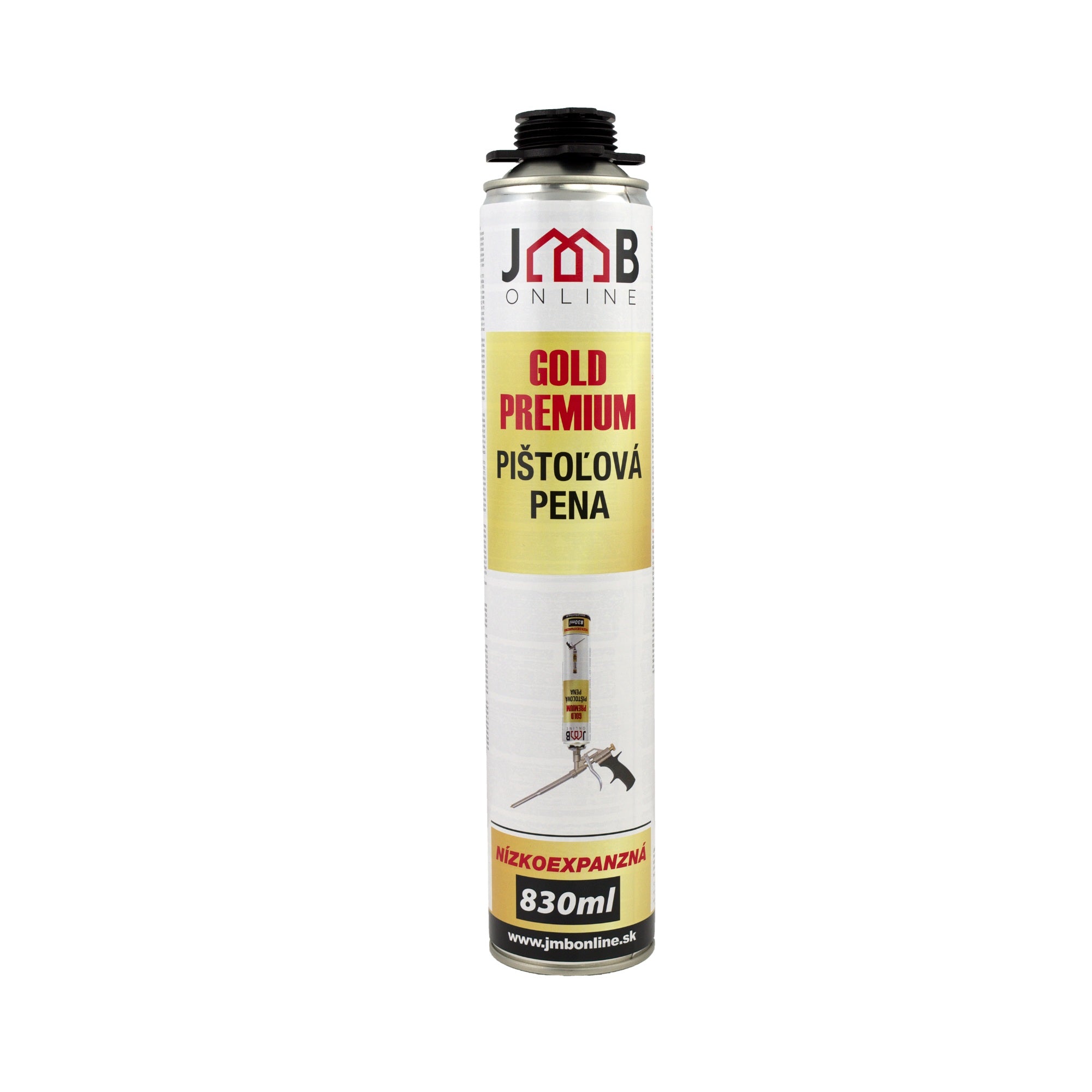 JMB Gold premium montážna nízkoexpanzná polyuretánová pena pištoľová 830 ml
