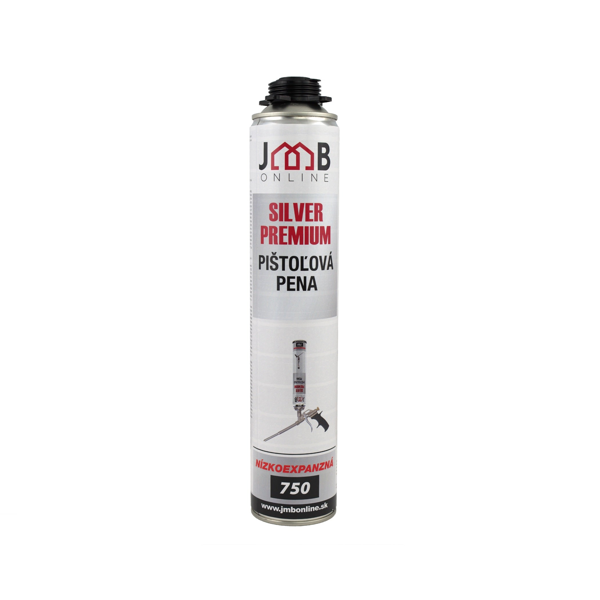 JMB Silver premium montážna PUR pena nízkoexpanzná pištoľová 750 ml