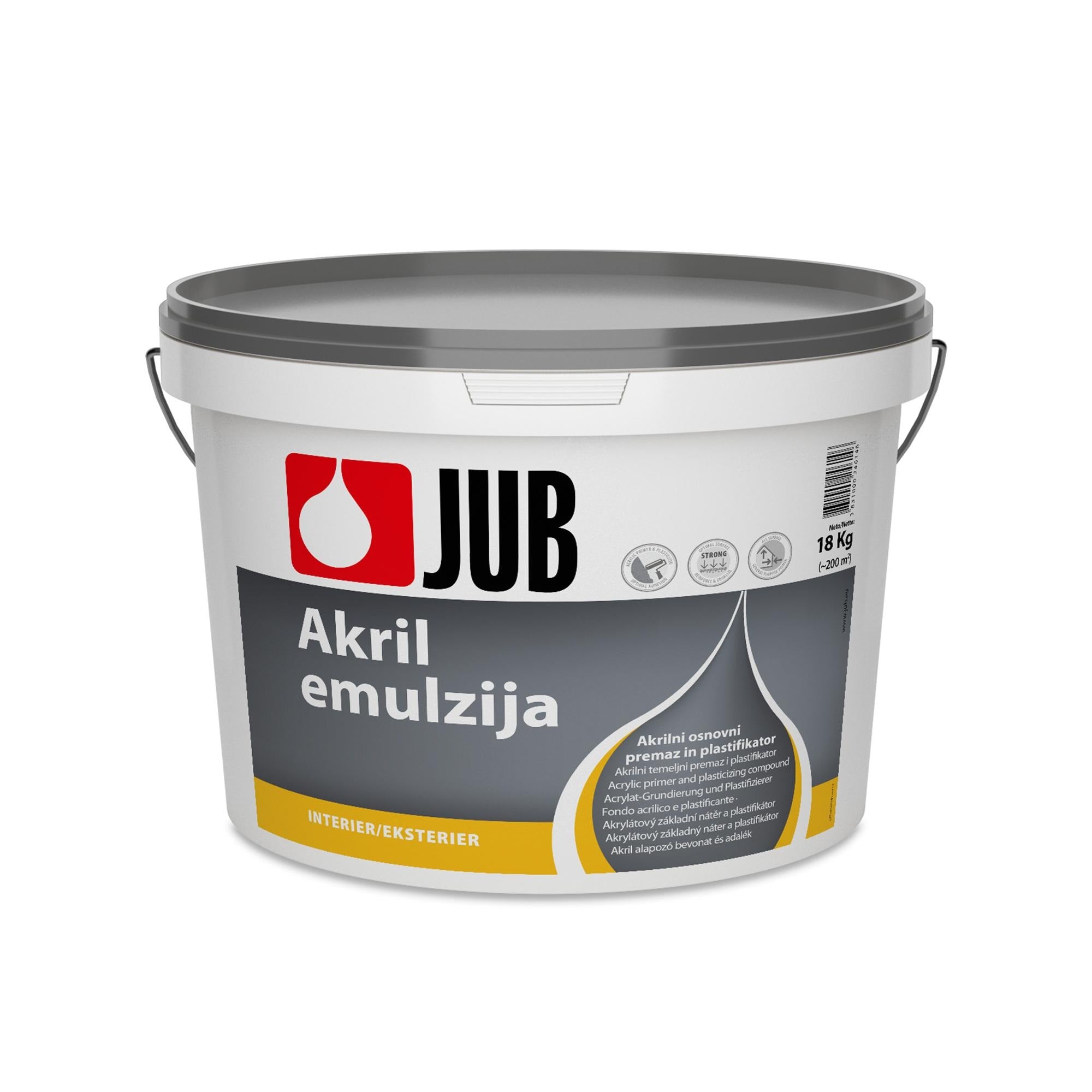 JUB AKRIL Emulzia akrylátový základný náter a plastifikátor 18 kg