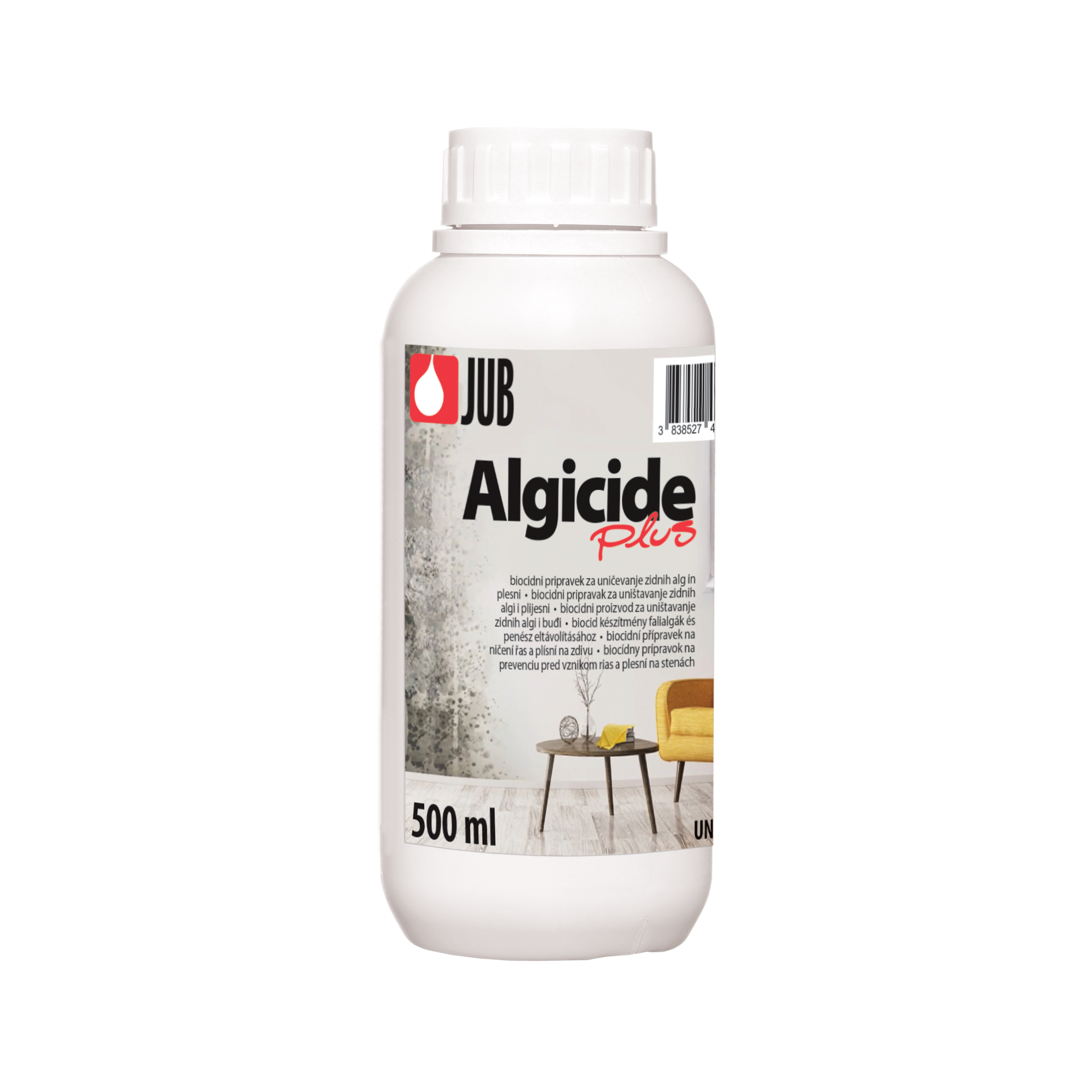 JUB ALGICIDE PLUS concentrate biocídny prípravok proti plesniam a riasam 0,5 l