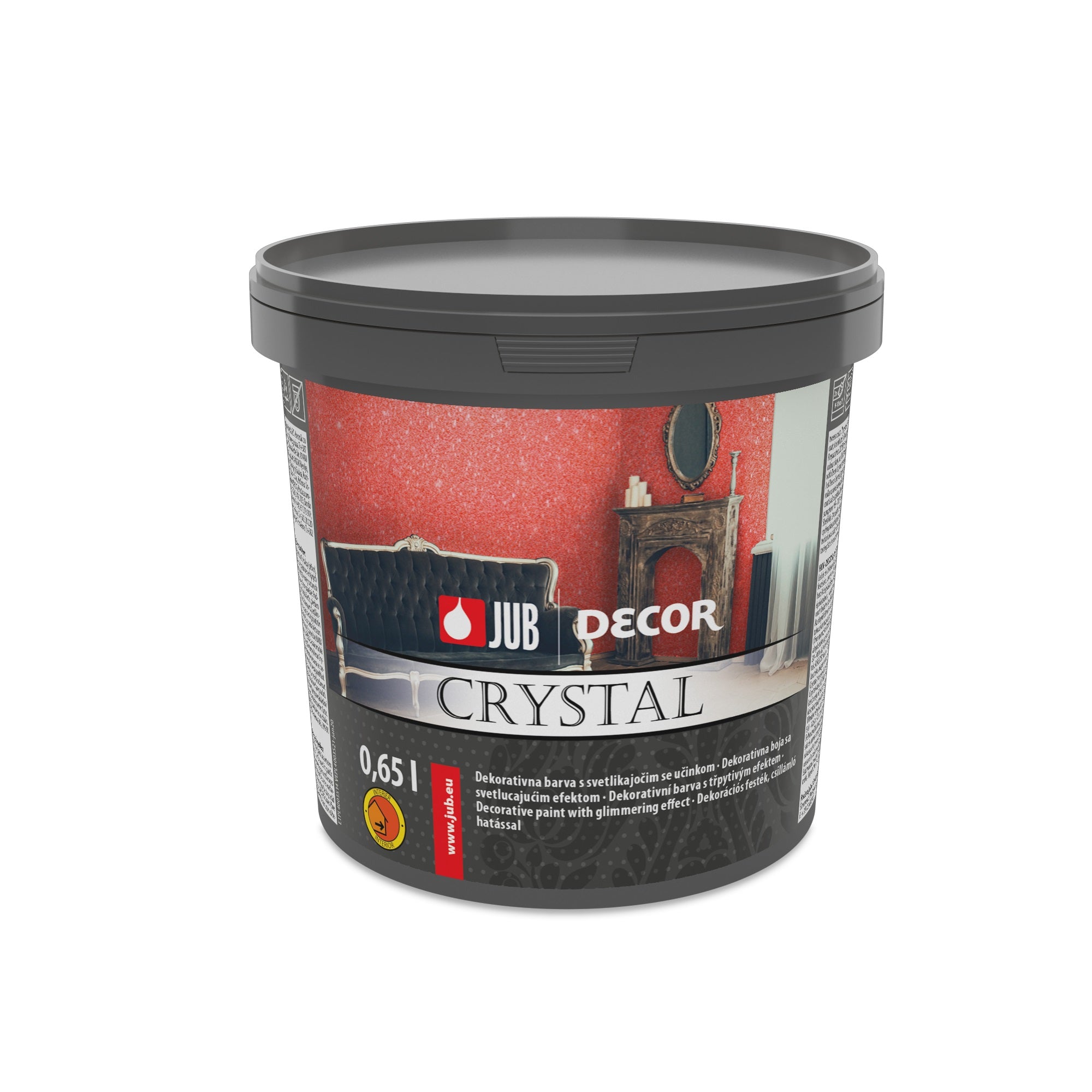 JUB DECOR Crystal Dekoratívna interiérová biela farba s trblietavým efektom 0,65 l