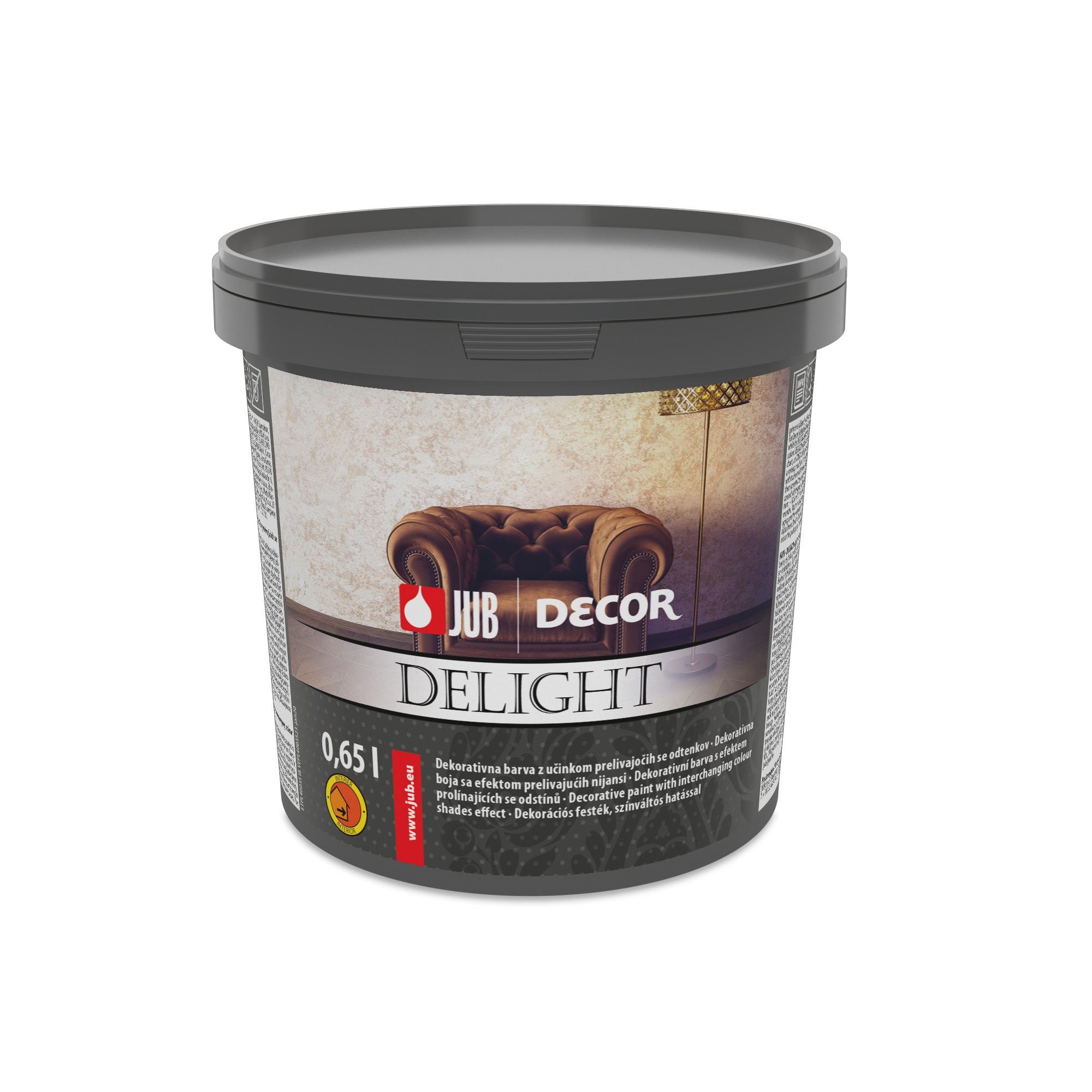 JUB DECOR Delight Dekoratívna interiérová farba na stenu s prelievajúcim efektom 0,65 l