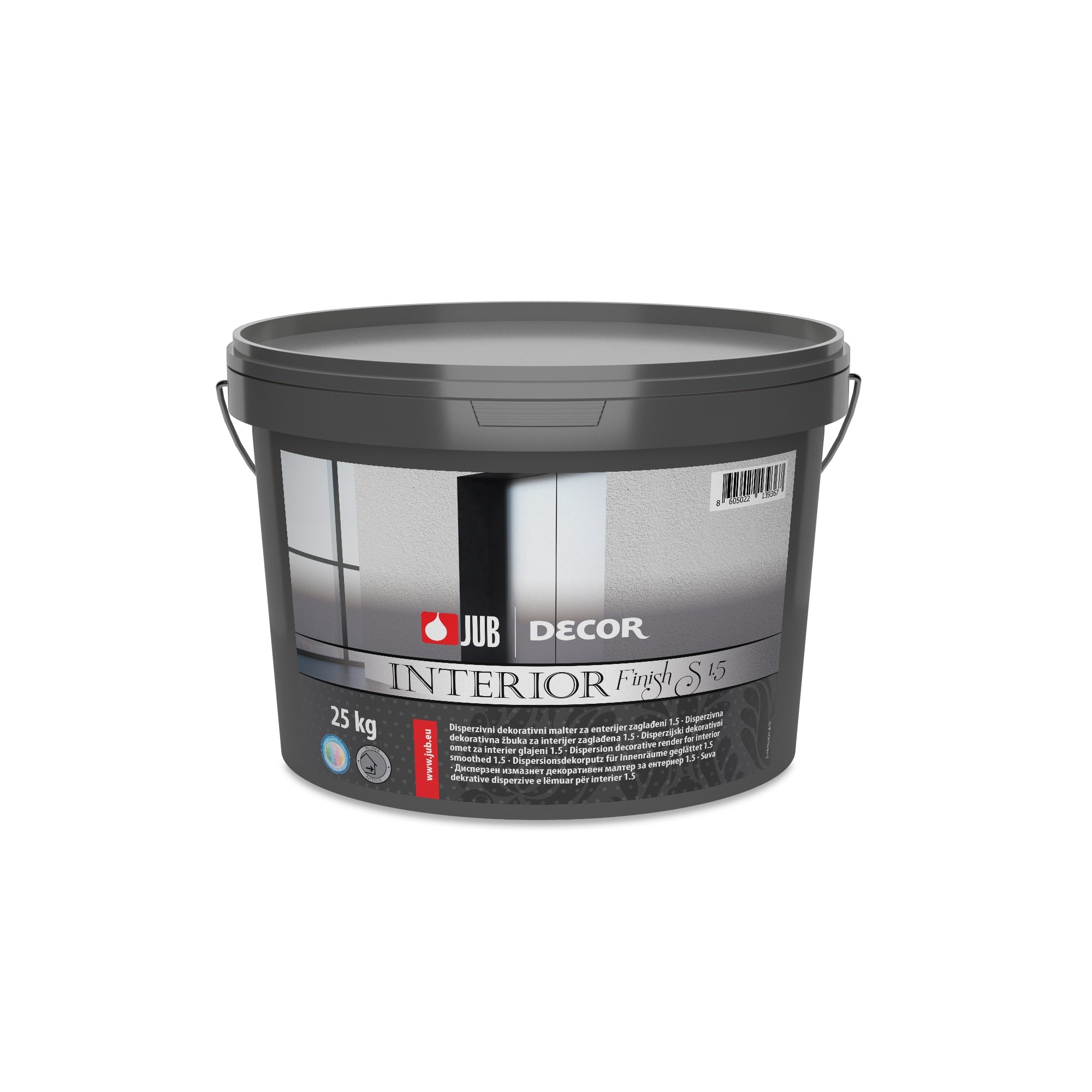 JUB DECOR INTERIOR FINISH S dekoratívna interiérová hladená omietka 1,5 mm 25 kg