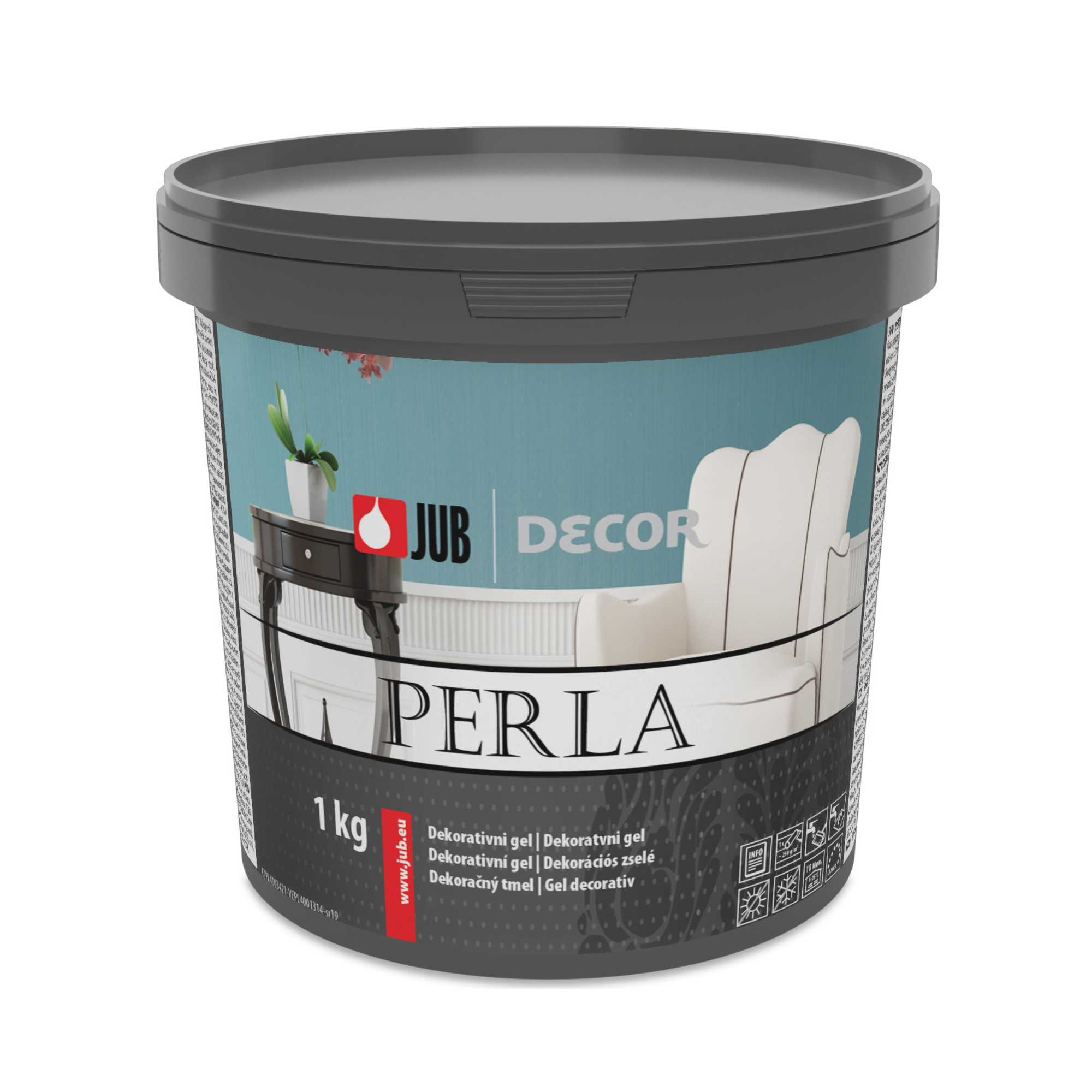 JUB DECOR Perla akrylátový dekoratívny gél na stenu 1 kg