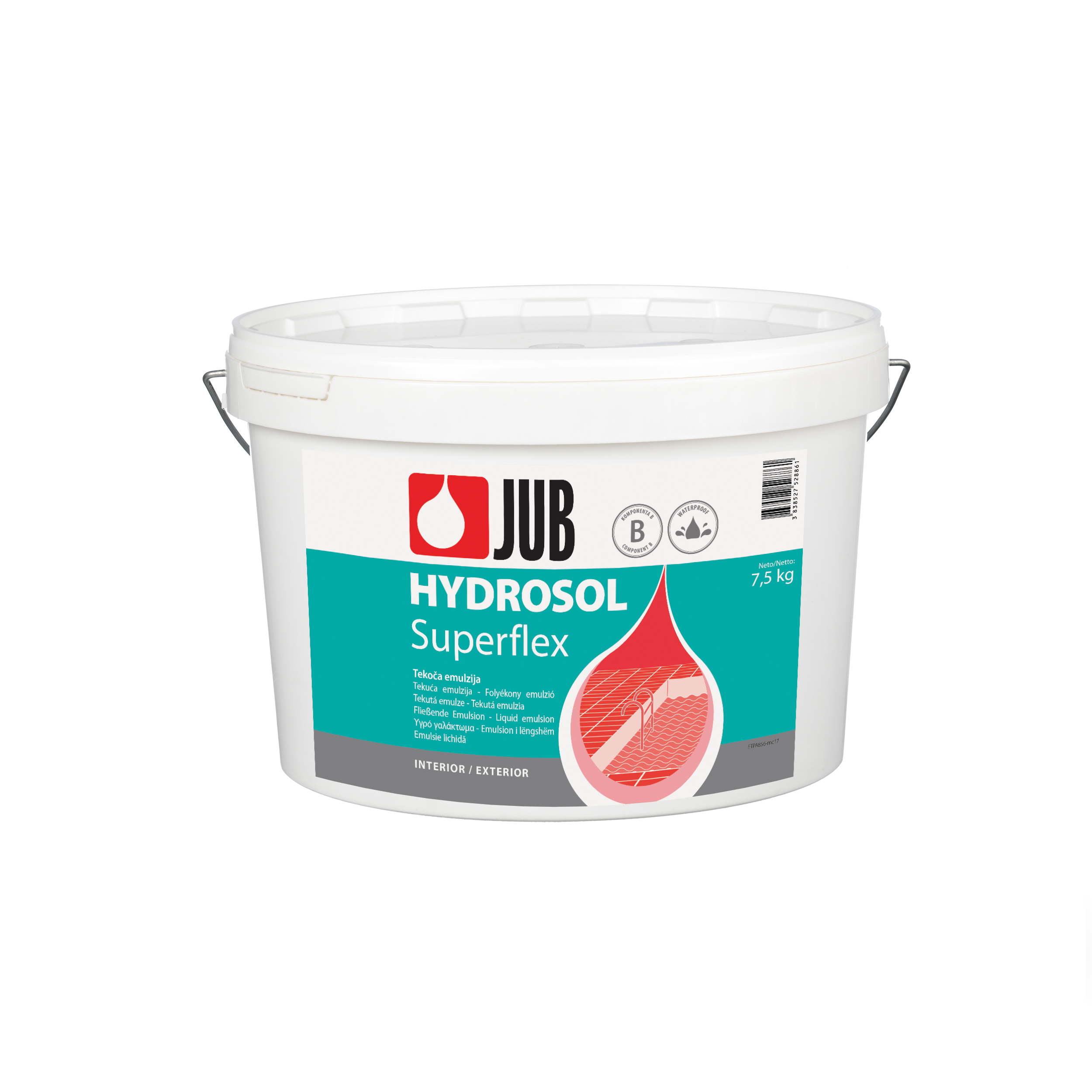 JUB HYDROSOL superflex 2K elastická dvojzložková hydroizolácia 7,5 kg