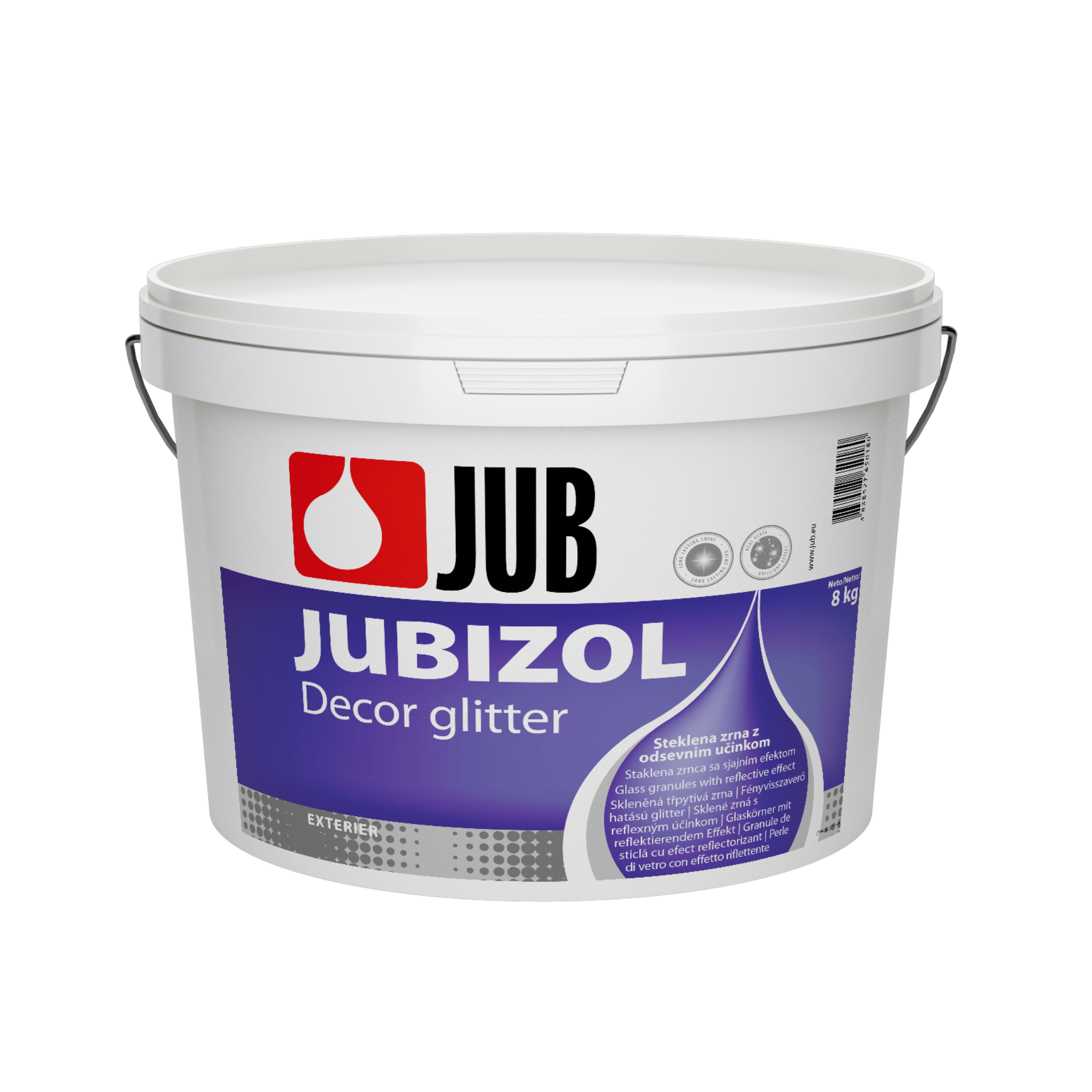 JUB JUBIZOL Decor glitter sklenené reflexné trblietky na fasádne omietky 8 kg