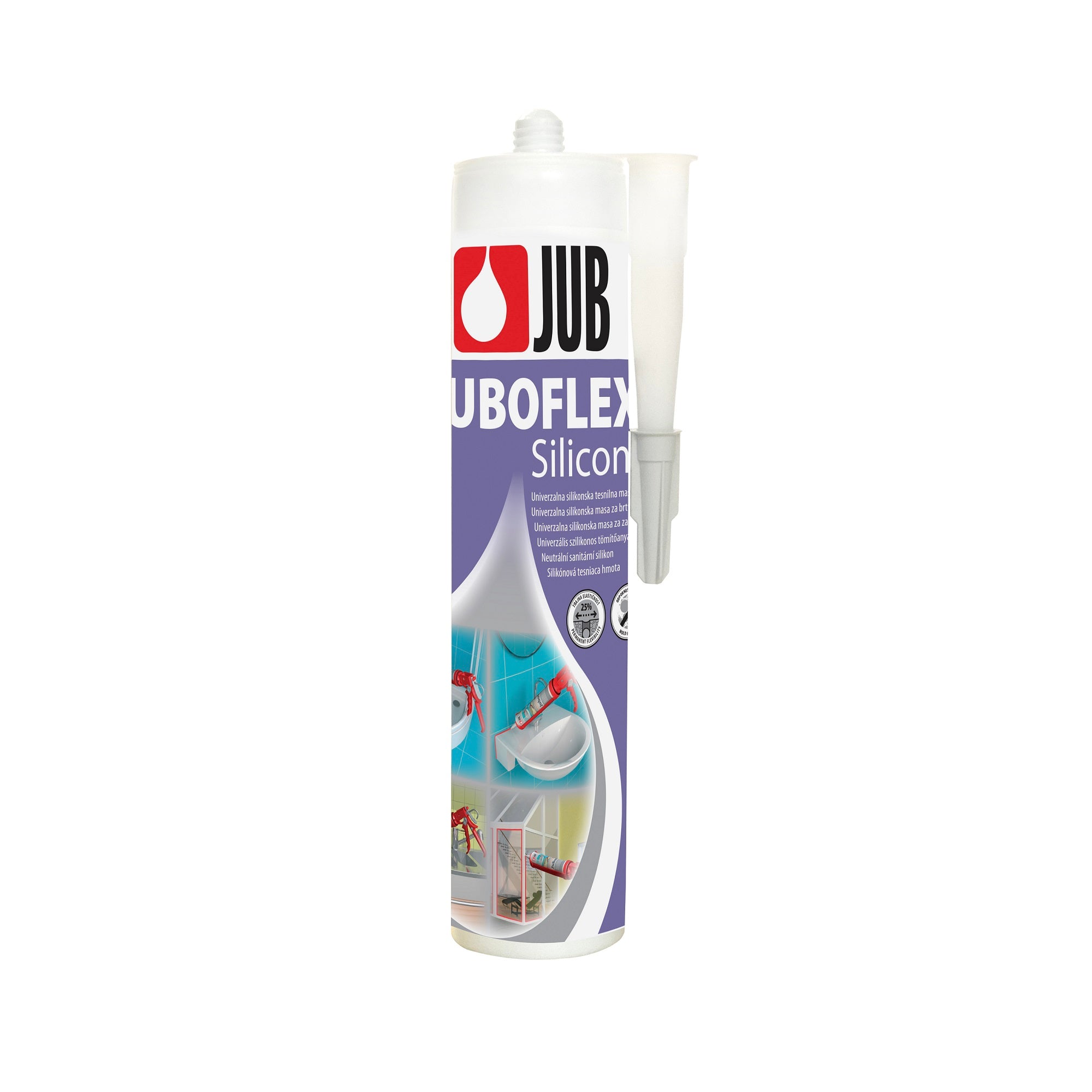 JUB JUBOFLEX Silicone univerzálna silikónová tesniaca hmota 300 ml