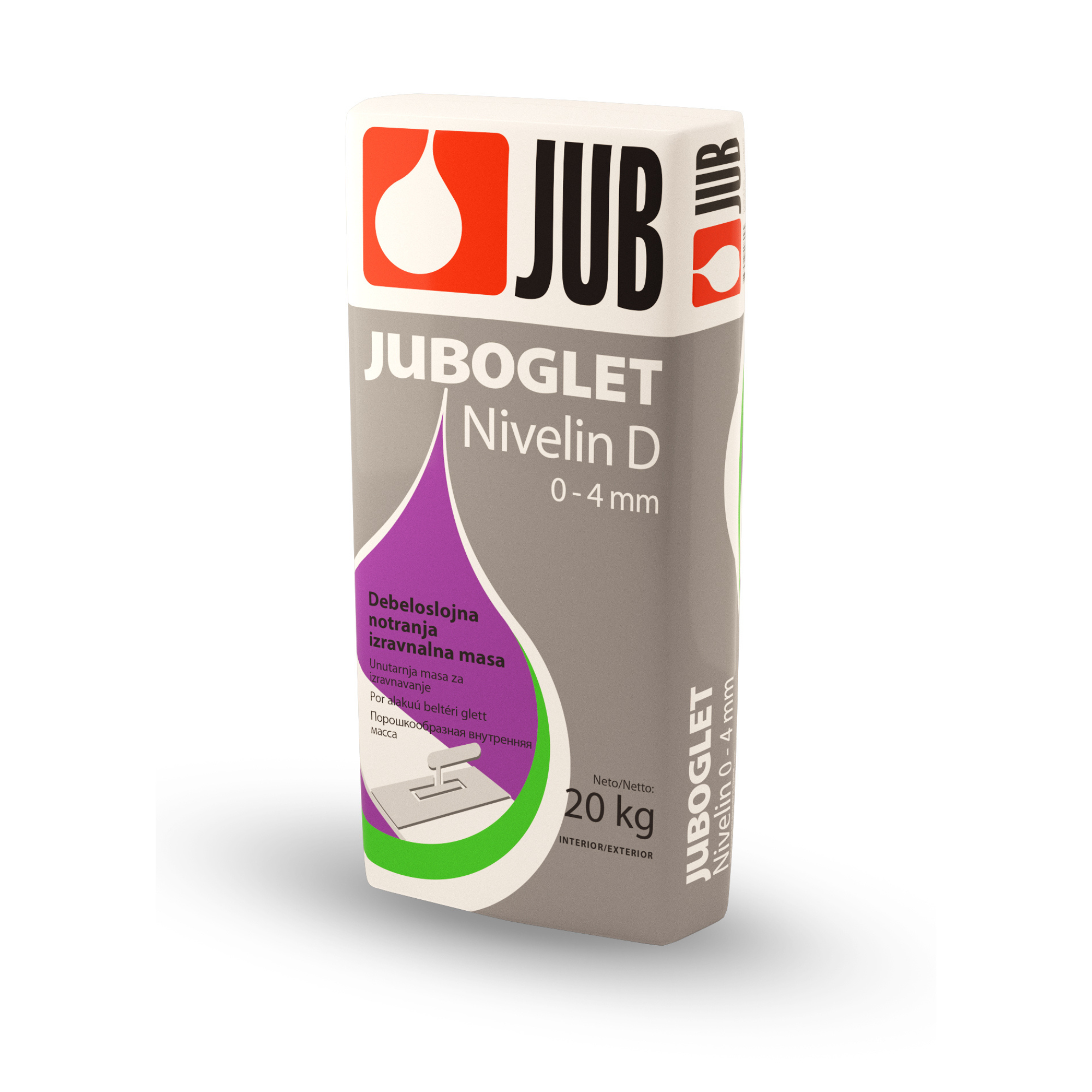 JUB JUBOGLET Nivelin D hrubovrstvý vyrovnávací tmel 20 kg
