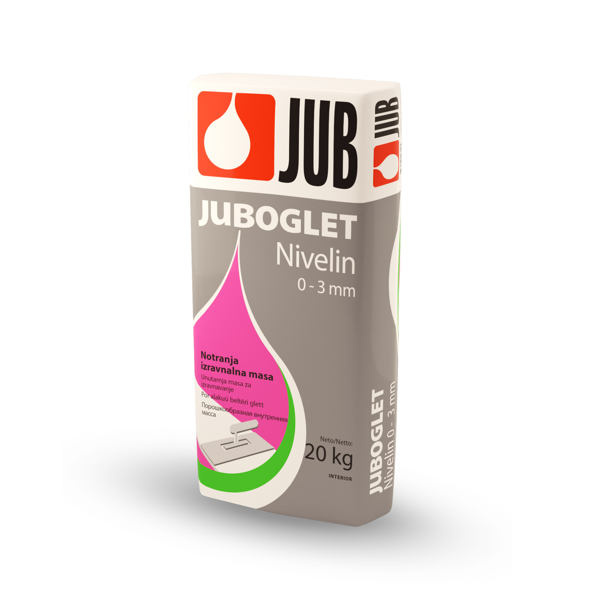 JUB JUBOGLET Nivelin vnútorná prášková vyrovnávacia hmota 20 kg