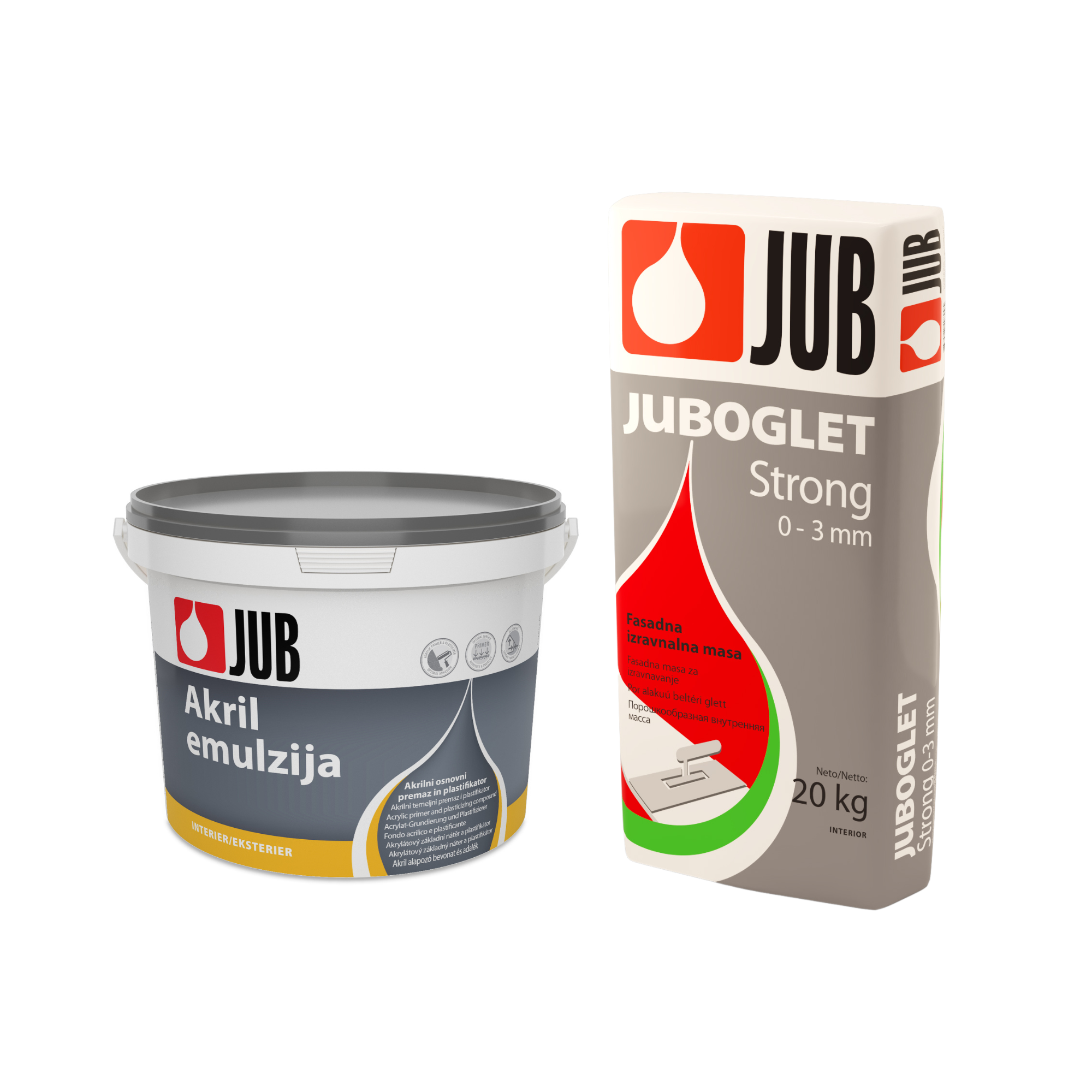 JUB JUBOGLET Strong dvojkomponentná fasádna vyrovnávacia hmota (komponent A+B)