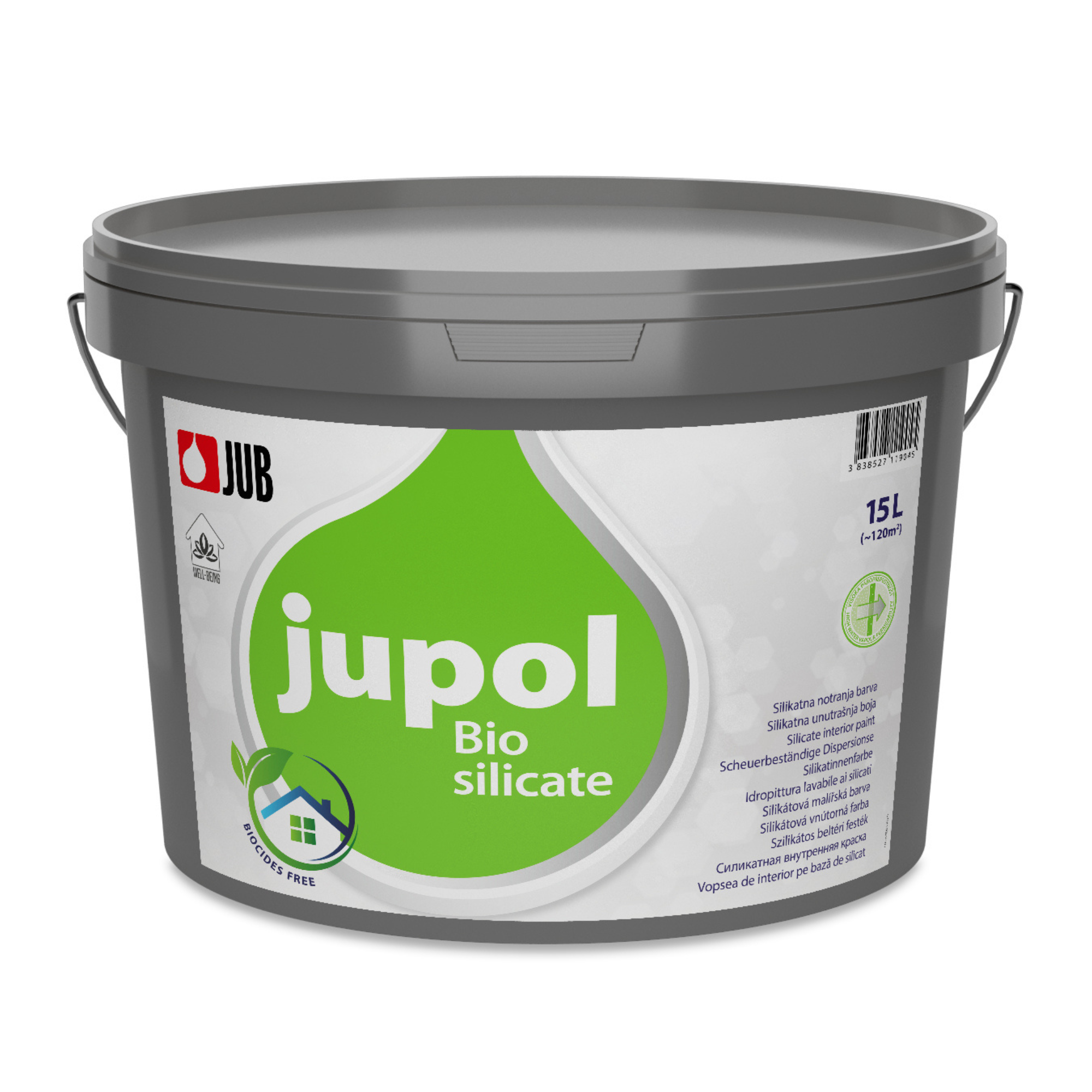JUB JUPOL Bio Silicate biela interiérová silikátová farba na stenu 15 l